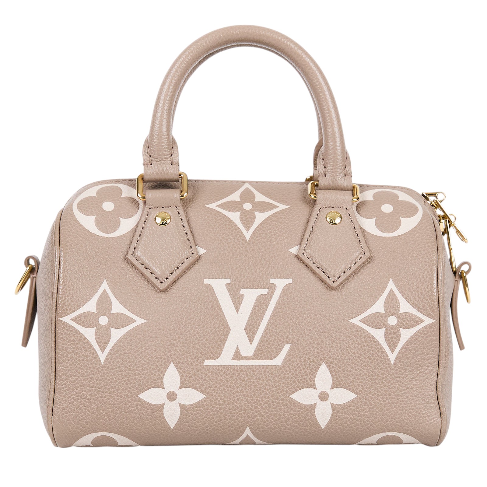 路易威登 LOUIS VUITTON Speedy Bandoulière  20 雙色 手提 斜背 波士頓包 M46575 晶片款  原廠盒子/防塵袋/台灣購買證明/鎖組