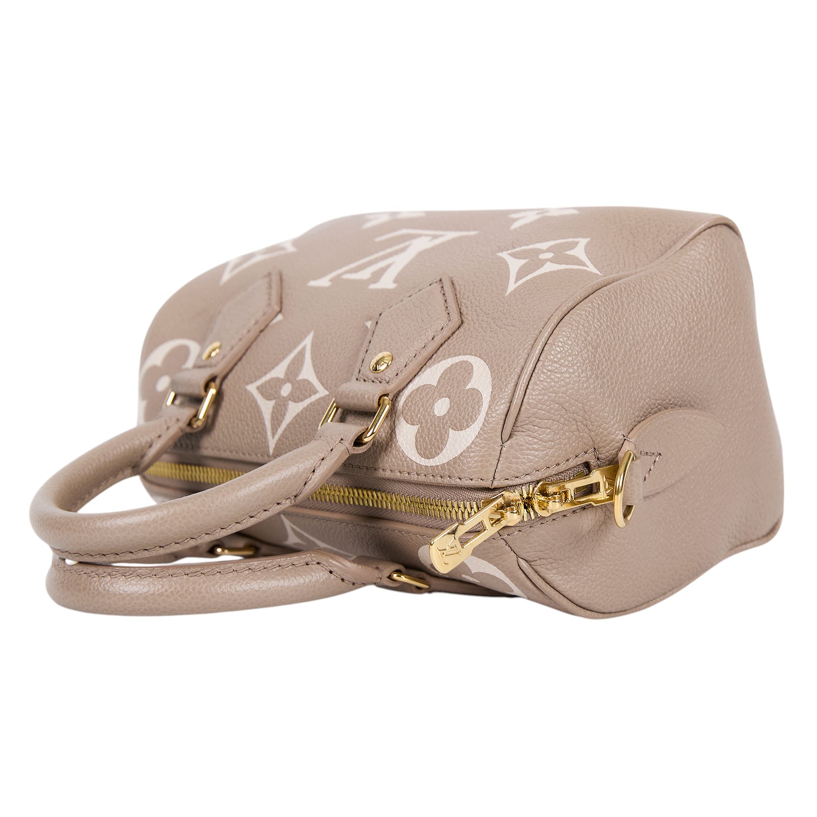 路易威登 LOUIS VUITTON Speedy Bandoulière  20 雙色 手提 斜背 波士頓包 M46575 晶片款  原廠盒子/防塵袋/台灣購買證明/鎖組