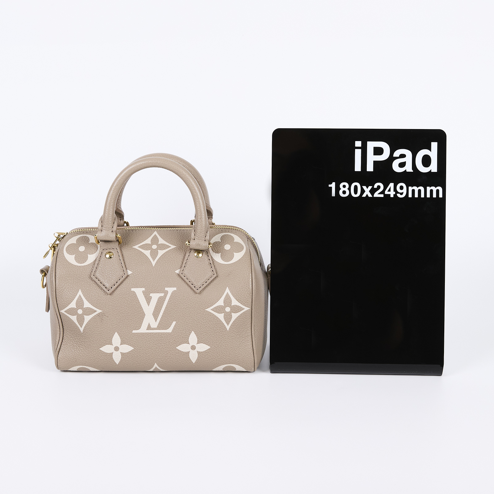 路易威登 LOUIS VUITTON Speedy Bandoulière  20 雙色 手提 斜背 波士頓包 M46575 晶片款  原廠盒子/防塵袋/台灣購買證明/鎖組