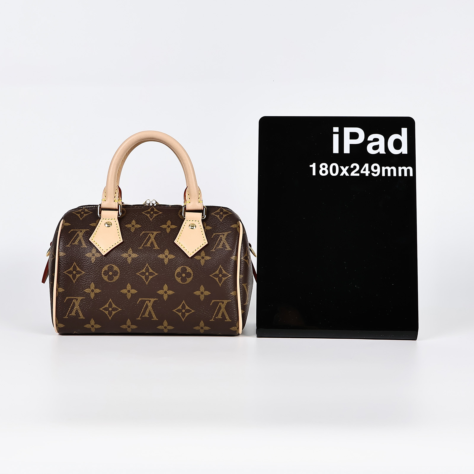 路易威登 LOUIS VUITTON Speedy 20 黑色揹帶 肩背 波士頓包 M45957 晶片款 原花SPEEDY20 防塵袋