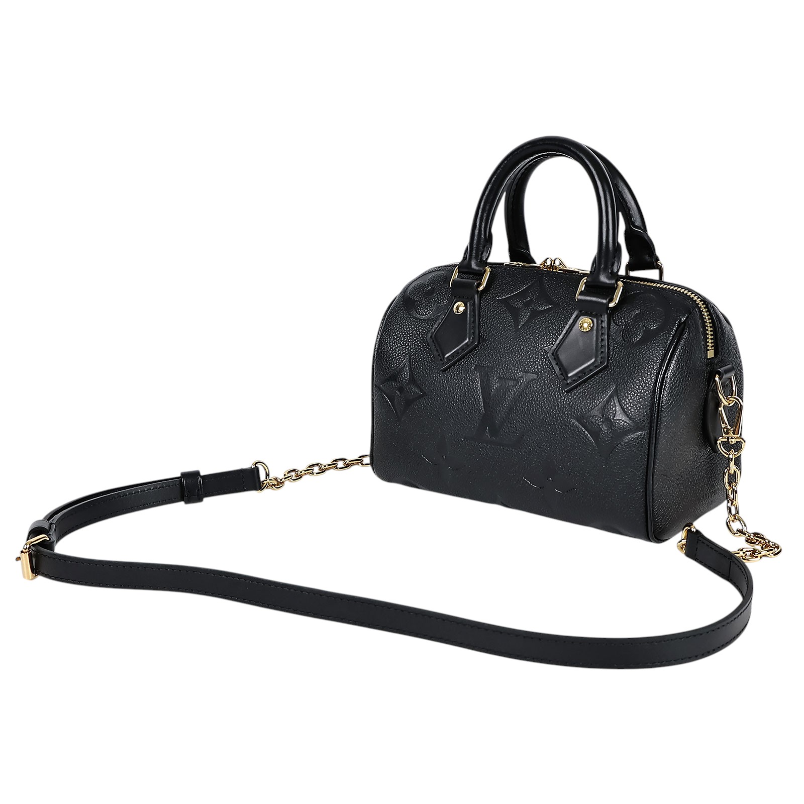 路易威登 LOUIS VUITTON Speedy Bandoulière  20 Noir 手提 斜背 波士頓包 M58953 晶片款  防塵袋