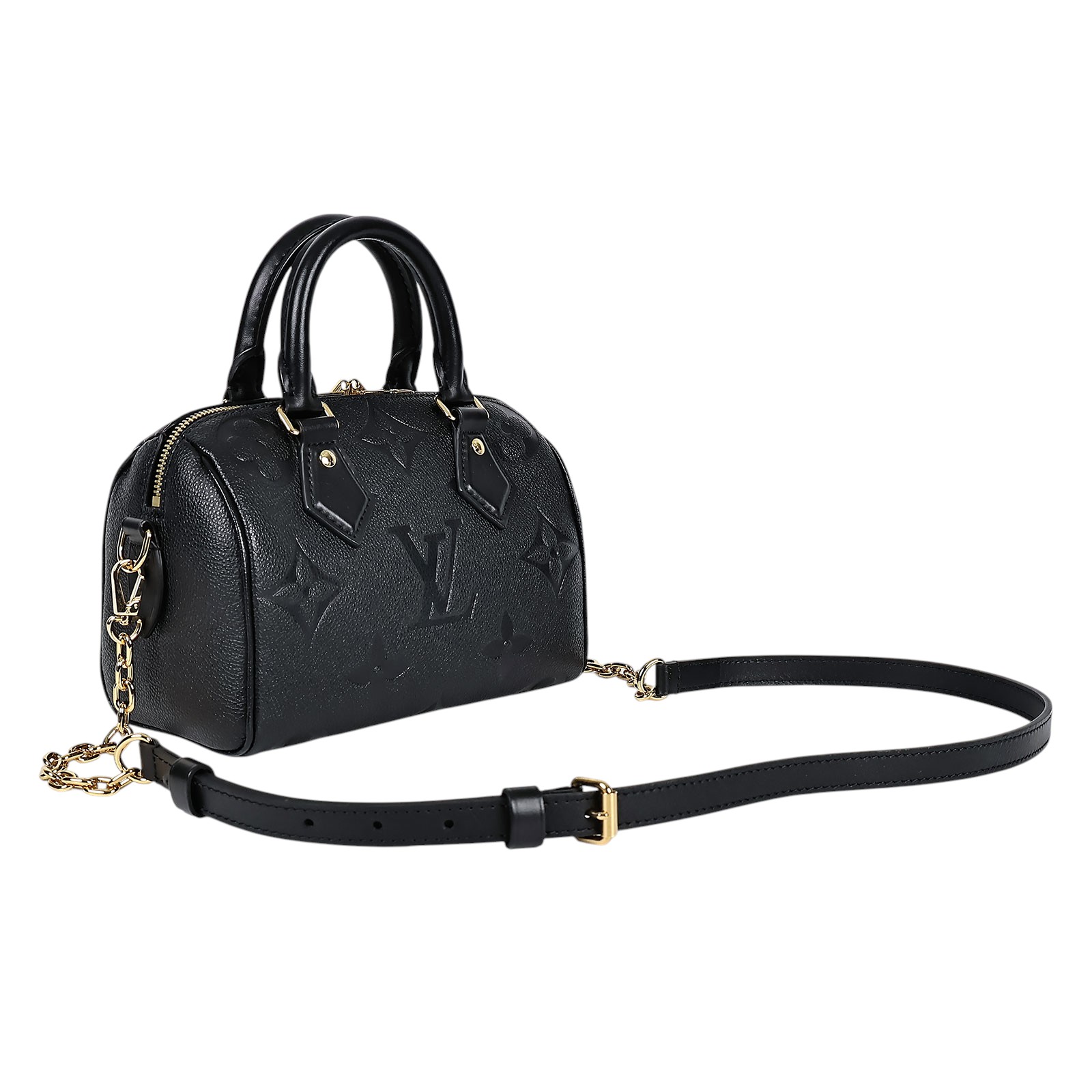 路易威登 LOUIS VUITTON Speedy Bandoulière  20 Noir 手提 斜背 波士頓包 M58953 晶片款  防塵袋