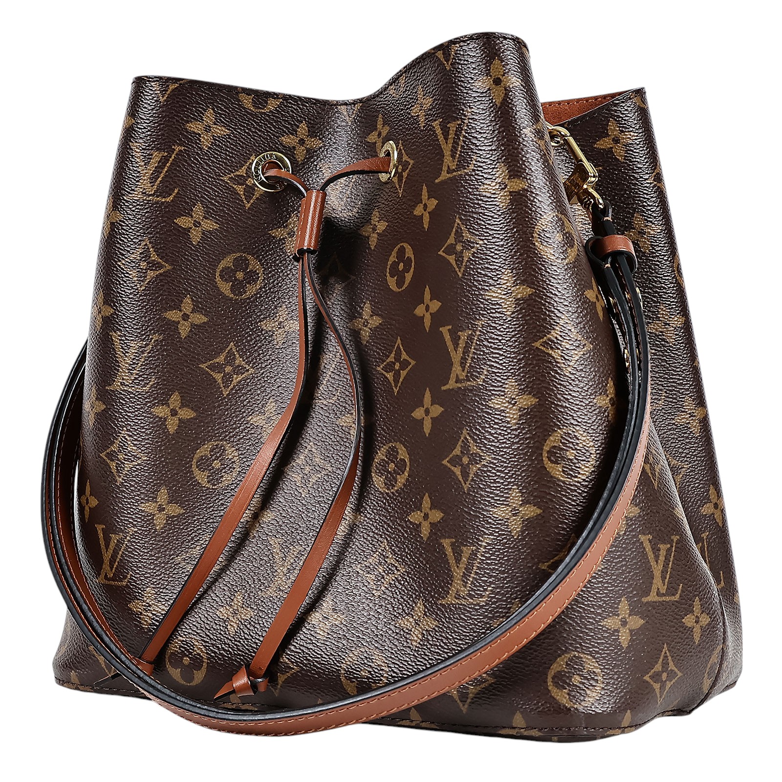 路易威登 LOUIS VUITTON NéoNoé MM 經典帆布 肩背 水桶包 棕色 M44887 棕色原花NEONOE 原廠盒子