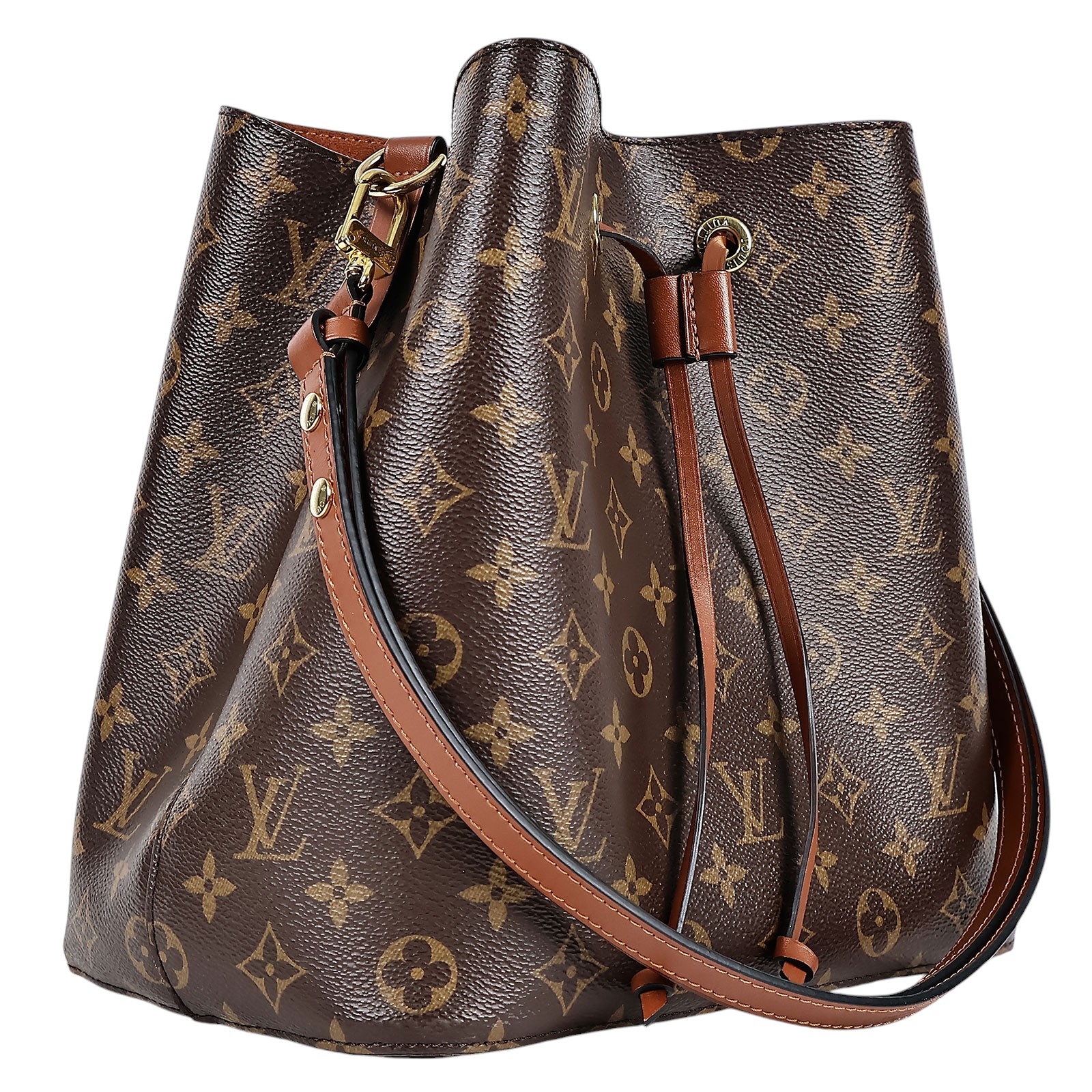 路易威登 LOUIS VUITTON NéoNoé MM 經典帆布 肩背 水桶包 棕色 M44887 棕色原花NEONOE 原廠盒子