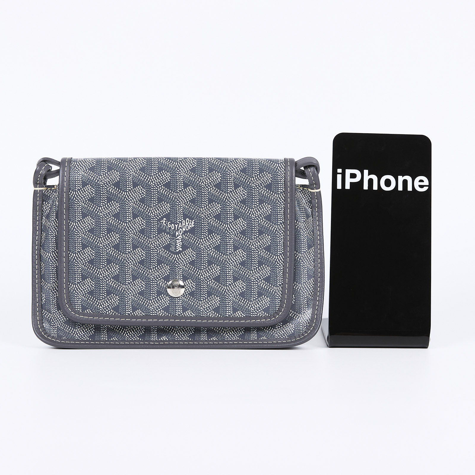高雅德 GOYARD Plumet Pocket Wallet 肩背 隨身錢包 PLUMETPMLTY ☆灰PLUMET 防塵袋
