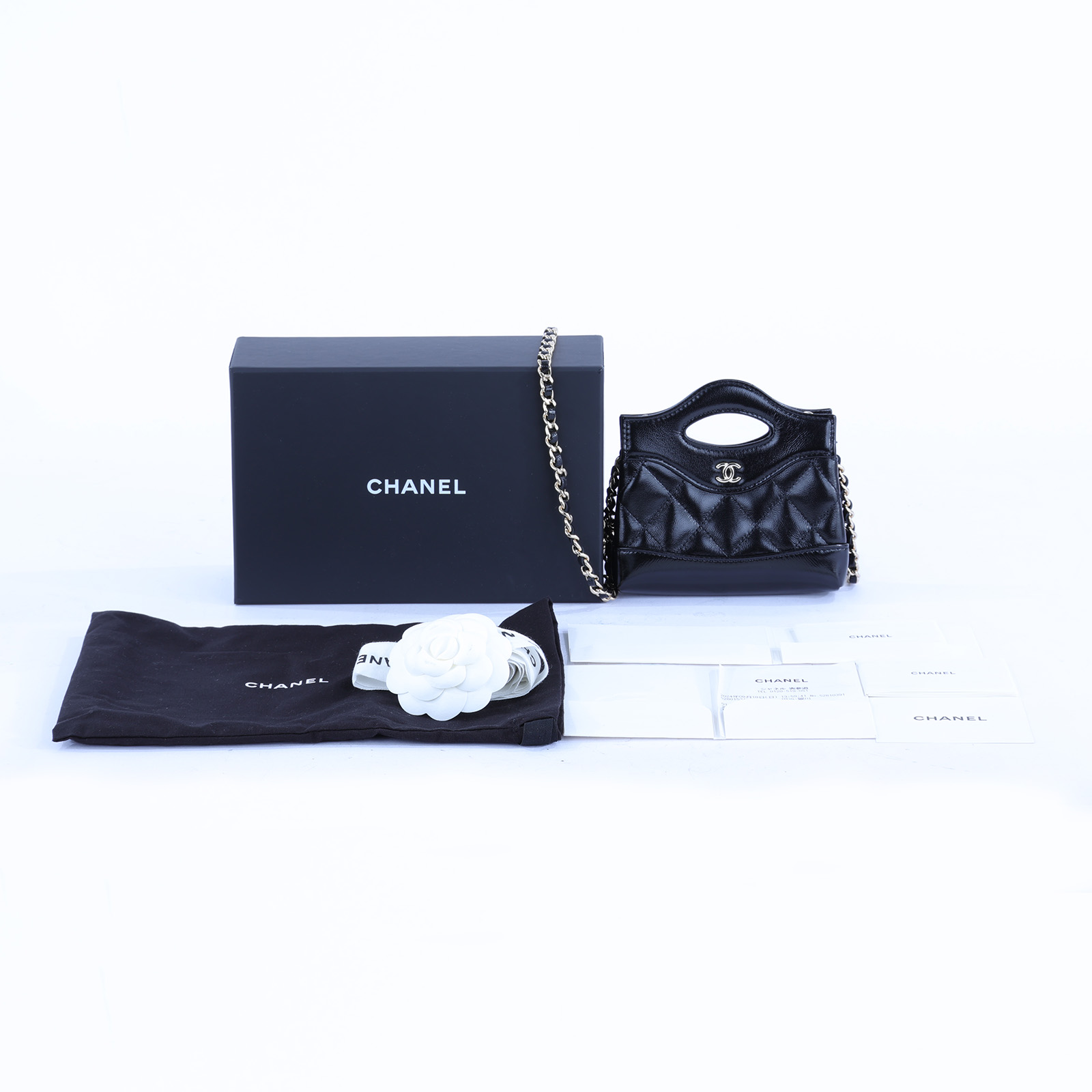 香奈兒 CHANEL 31 鍊帶 手提包 AP3875 晶片款 黑提包 原廠盒子/防塵袋
