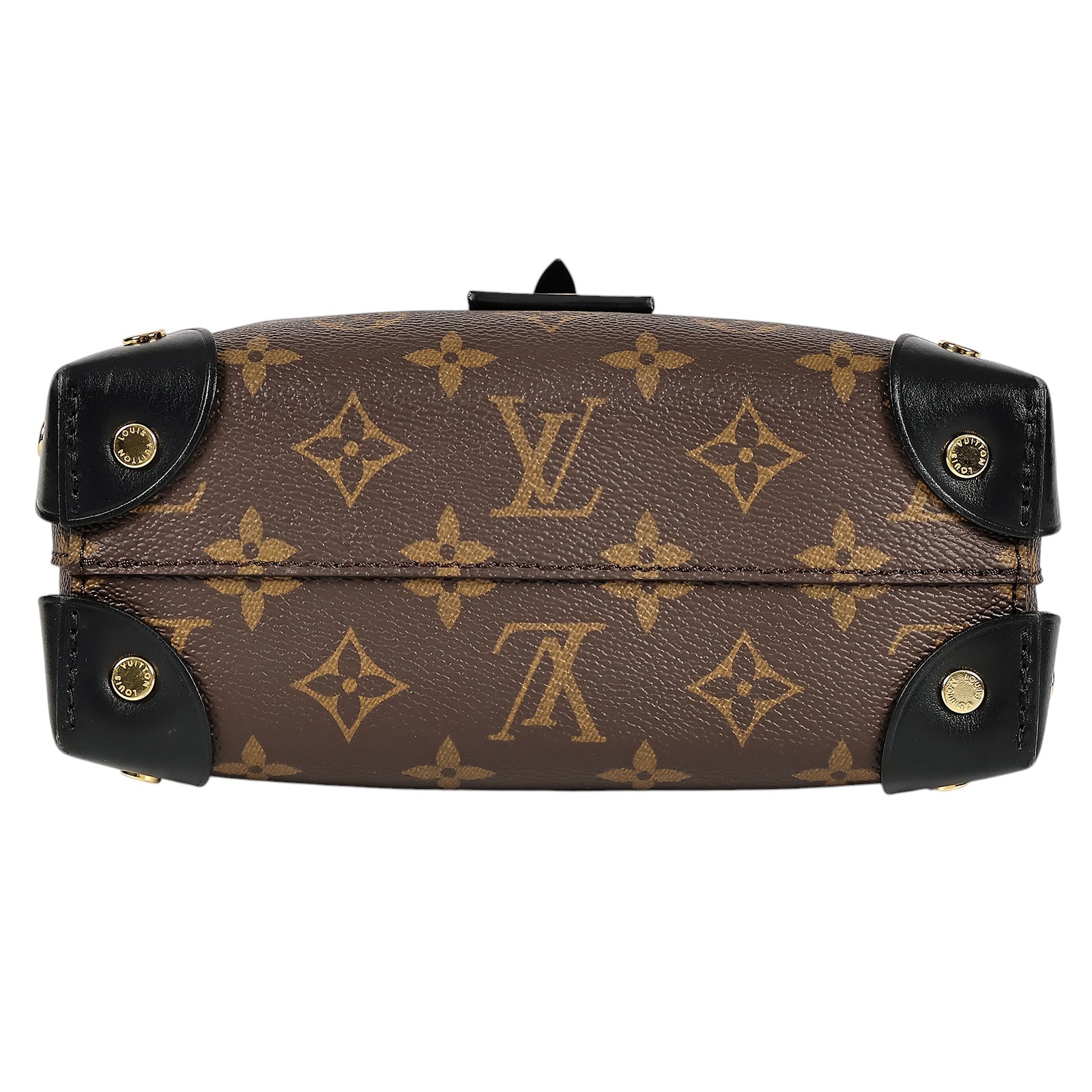 路易威登 LOUIS VUITTON Petite Malle Souple 經典帆布 拉鍊 手提 斜背包 M45571 晶片款  原廠盒子/防塵袋/背帶/鍊帶