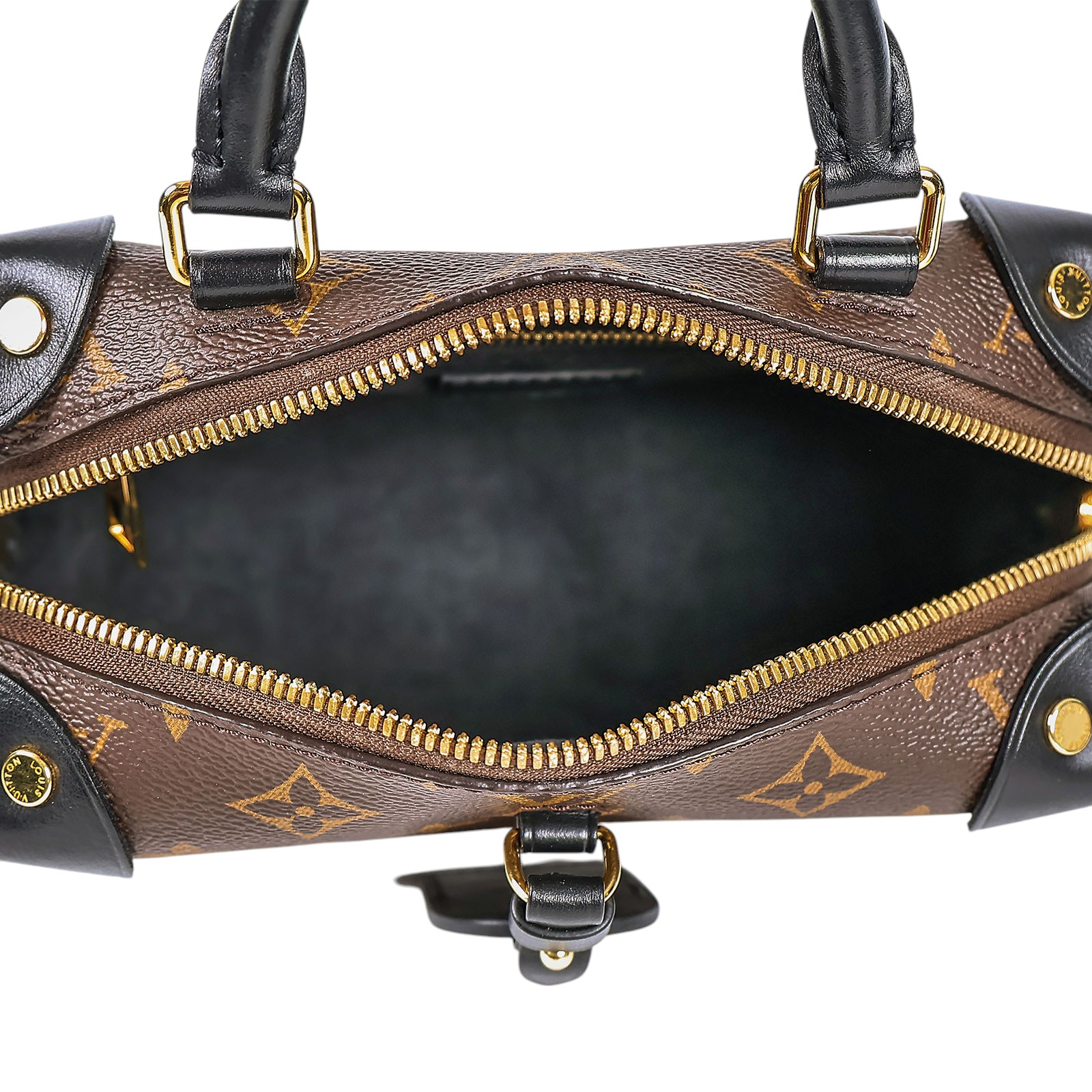 路易威登 LOUIS VUITTON Petite Malle Souple 經典帆布 拉鍊 手提 斜背包 M45571 晶片款  原廠盒子/防塵袋/背帶/鍊帶