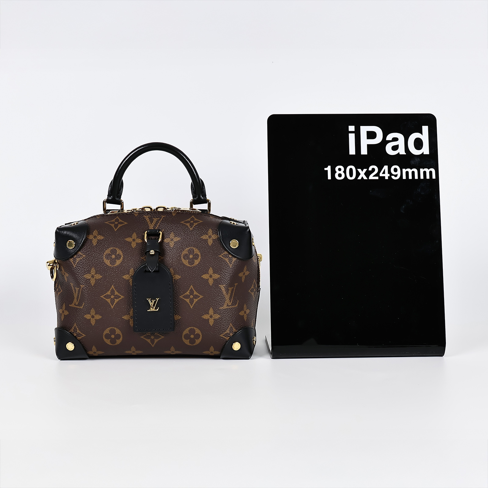 路易威登 LOUIS VUITTON Petite Malle Souple 經典帆布 拉鍊 手提 斜背包 M45571 晶片款  原廠盒子/防塵袋/背帶/鍊帶