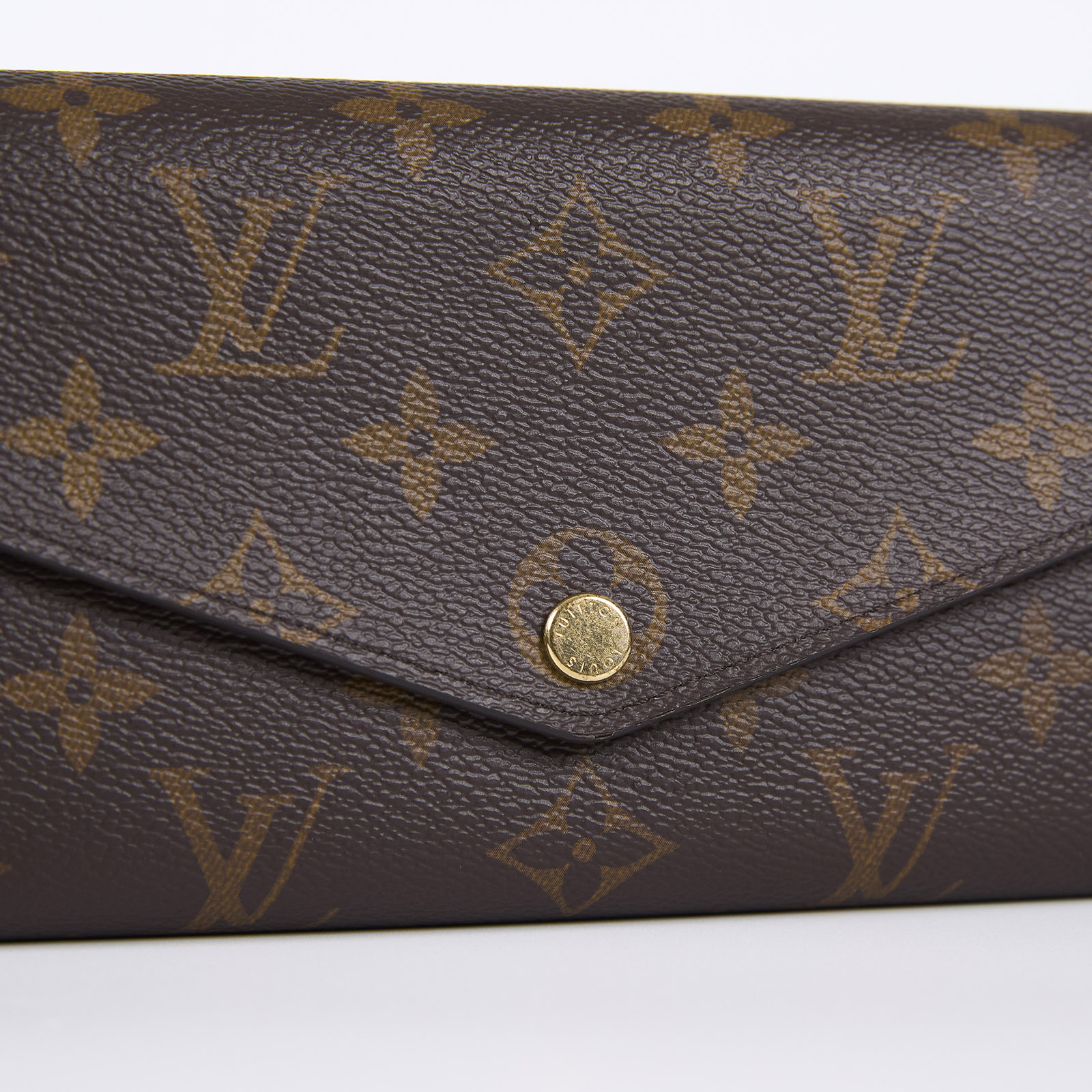 路易威登 LOUIS VUITTON Sarah 錢包 口蓋長夾 芭蕾粉色 M62235 晶片款 原花棕Sarah 信封長夾(粉) 原廠盒子/防塵袋