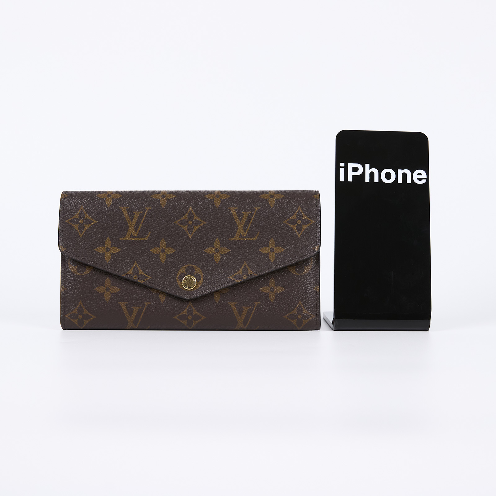 路易威登 LOUIS VUITTON Sarah 錢包 口蓋長夾 芭蕾粉色 M62235 晶片款 原花棕Sarah 信封長夾(粉) 原廠盒子/防塵袋