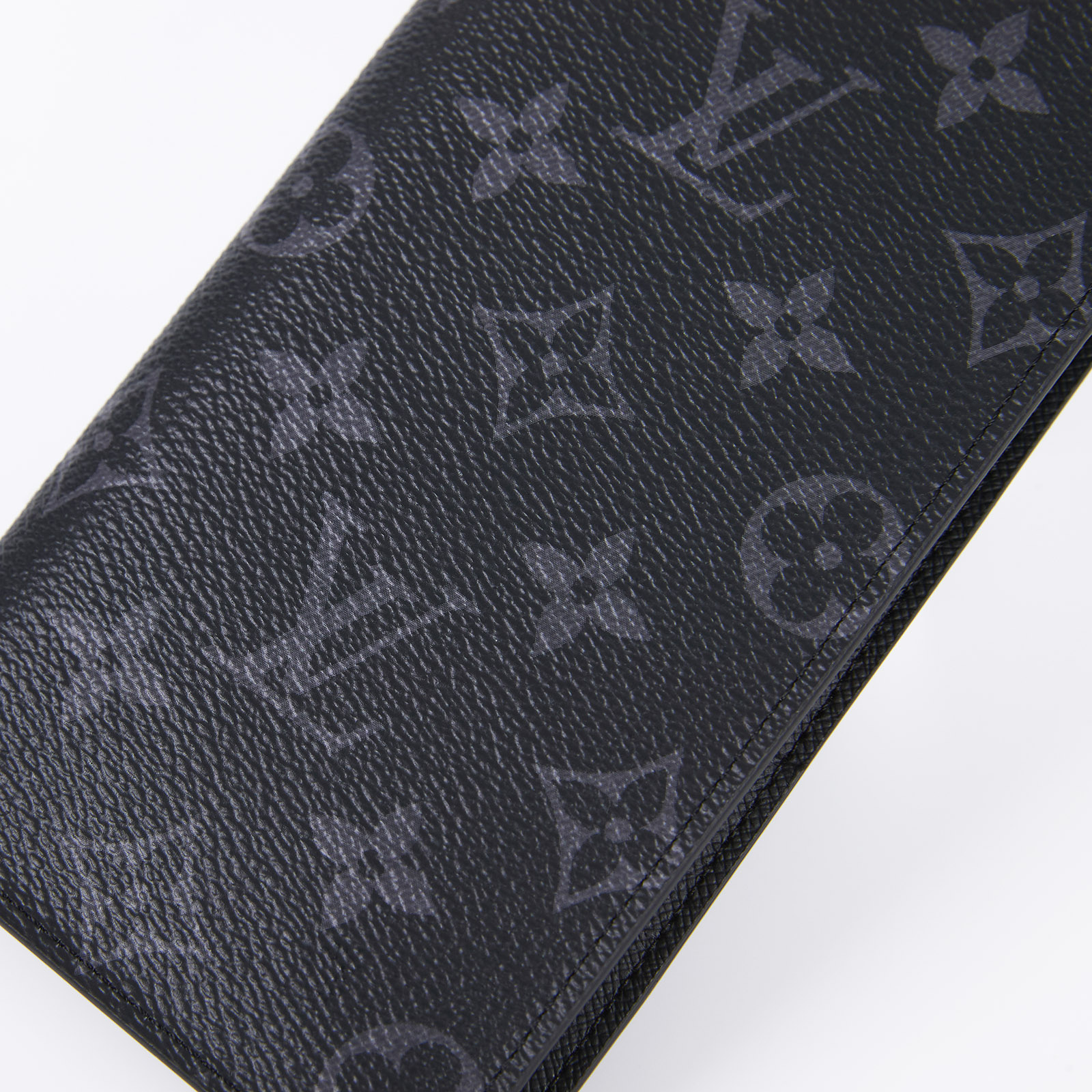 路易威登 LOUIS VUITTON Brazza 錢包 Monogram Eclipse 帆布 長夾 M61697 晶片款  原廠盒子/防塵袋/購買證明影本