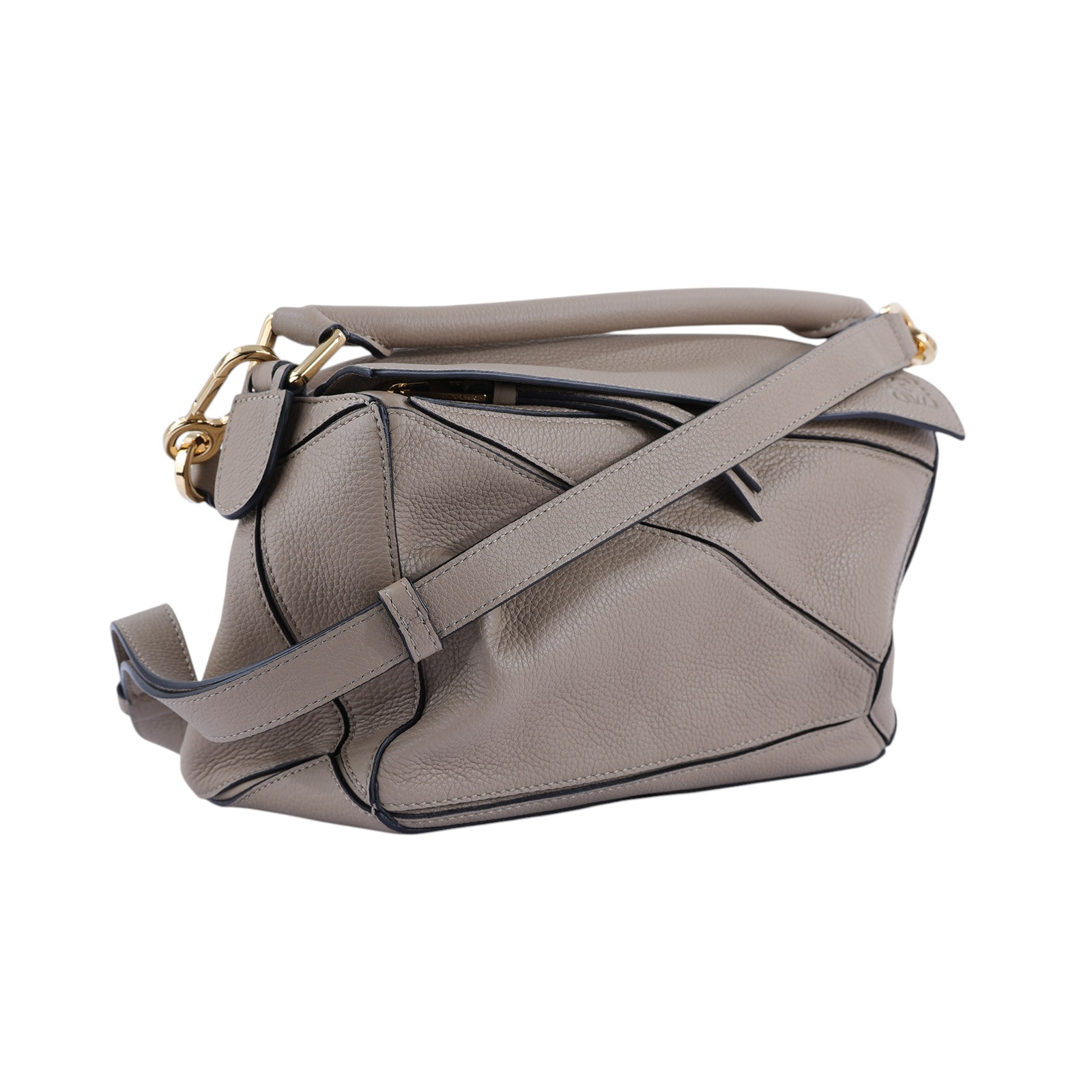 羅意威 LOEWE Small Puzzle bag 肩背 斜背包  沙色PUZZLE SMALL 防塵袋/背帶
