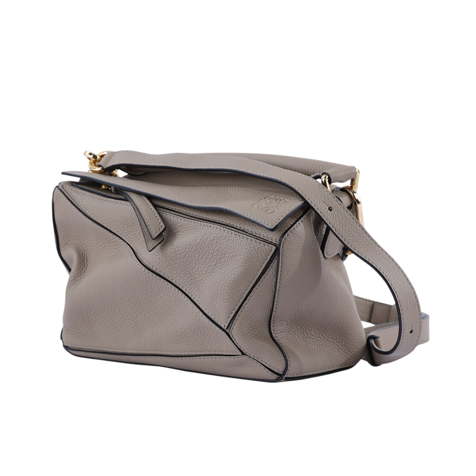 羅意威 LOEWE Small Puzzle bag 肩背 斜背包  沙色PUZZLE SMALL 防塵袋/背帶
