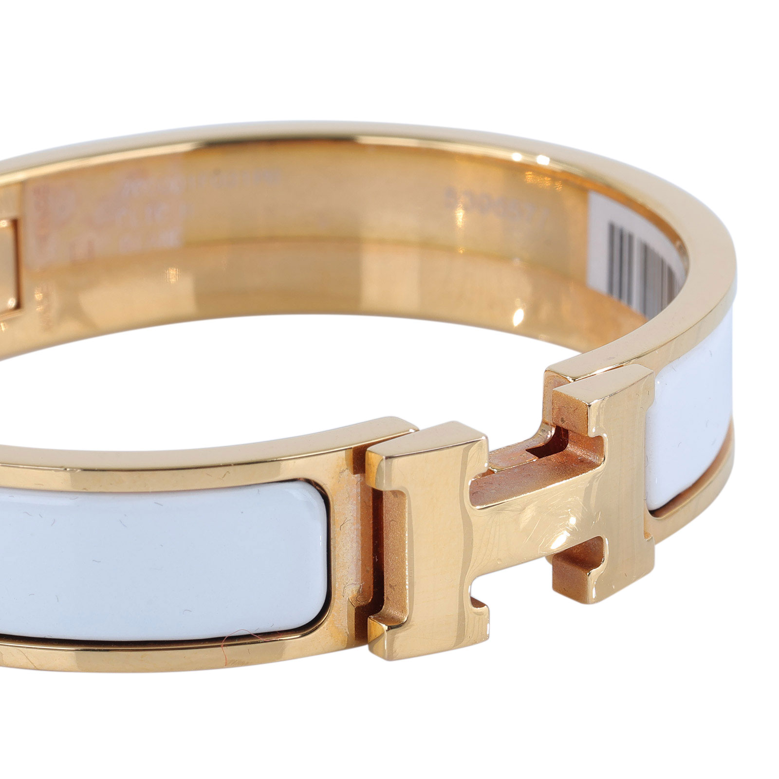 愛馬仕 Hermès Clic H PM 手環 CLICHBPM SP1128 白CLIC H 手環 原廠盒子/防塵袋