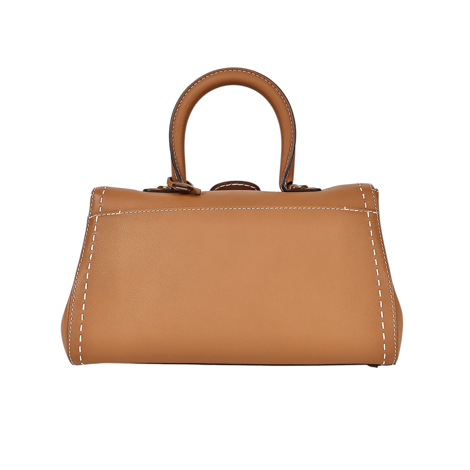 德爾沃 DELVAUX  Delvaux East/West Mini 肩背包  ☆焦糖BRILLANT EAST WEST 背帶/鏡子