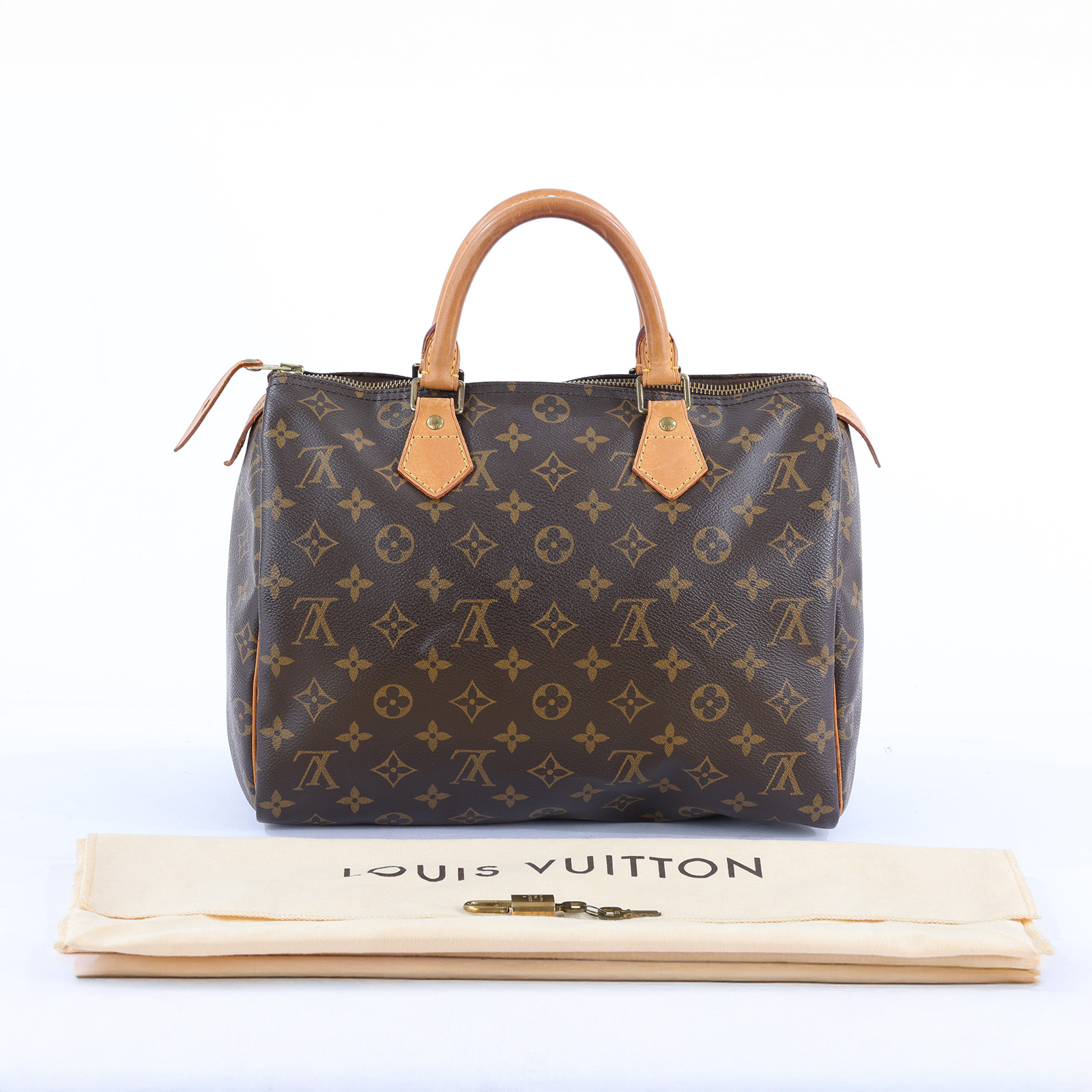 路易威登 LOUIS VUITTON Speedy 30 舊款 手提波士頓包 經典帆布 M41526 原花SPEEDY30 防塵袋/鎖組