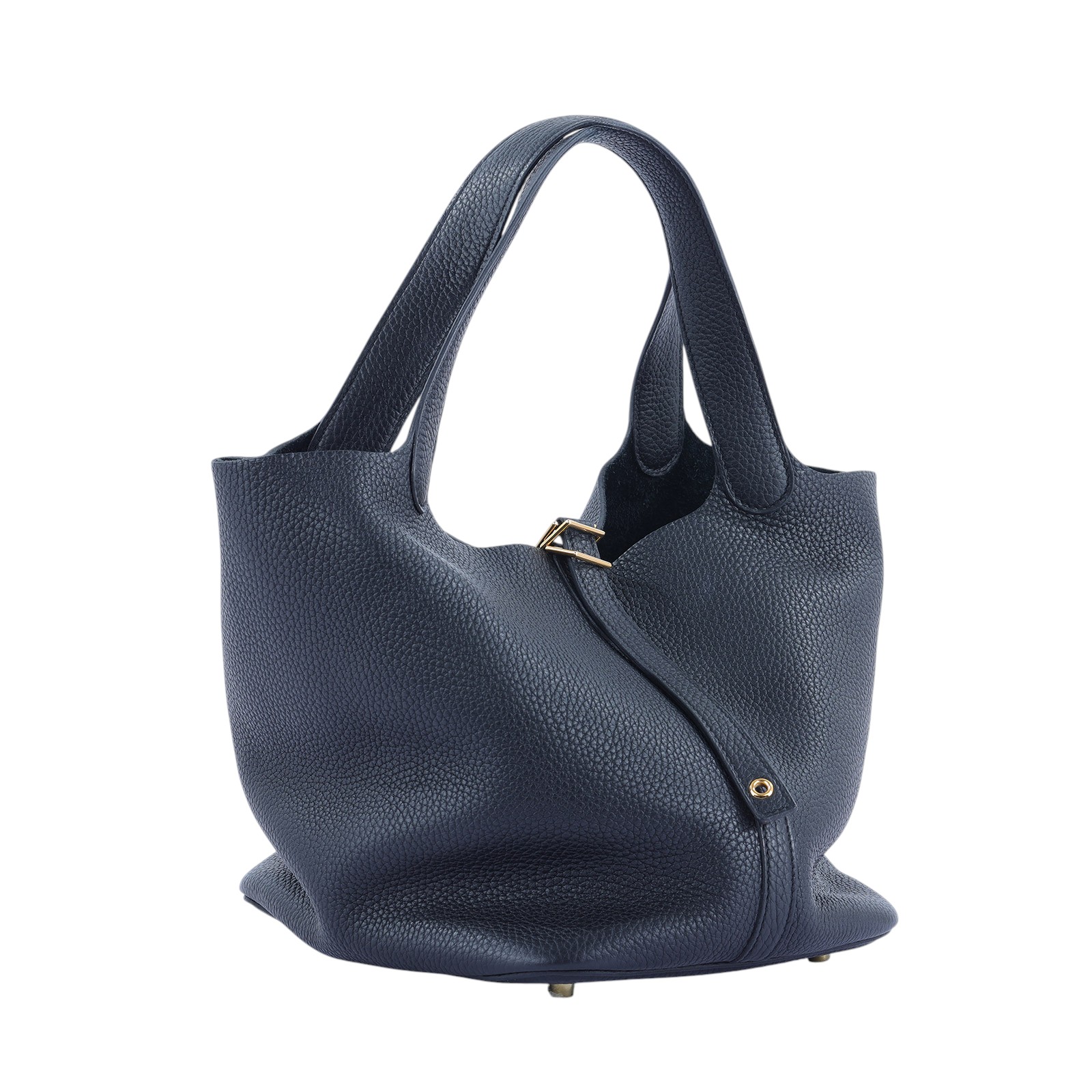 愛馬仕 Hermès Picotin Lock 22 菜籃子包 PT22 D刻 黑金PICOTIN22 原廠盒子/防塵袋/鎖組