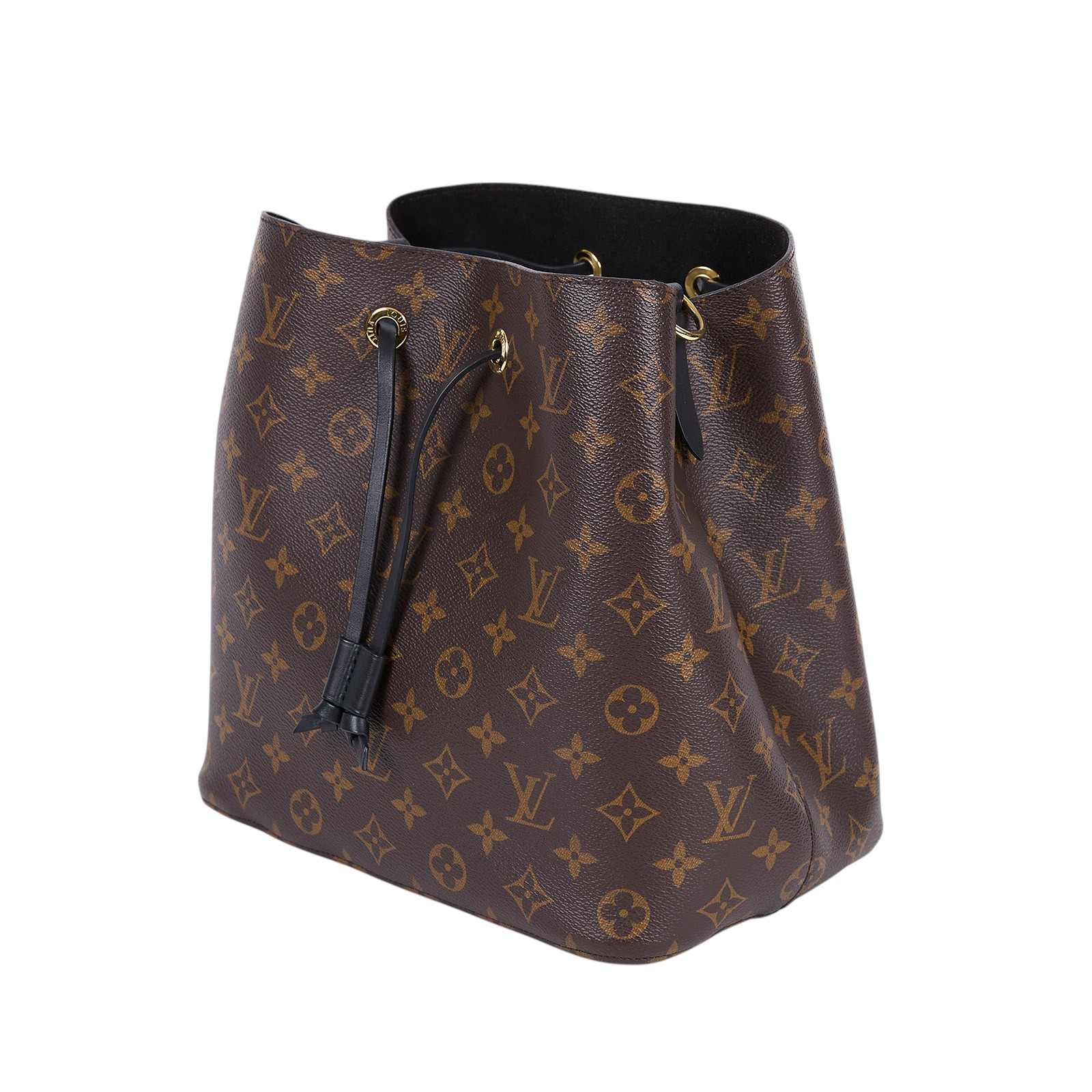 路易威登 LOUIS VUITTON NéoNoé MM 原花 束口水桶包 M44020 黑原花NEONOE水桶包 原廠盒子/防塵袋