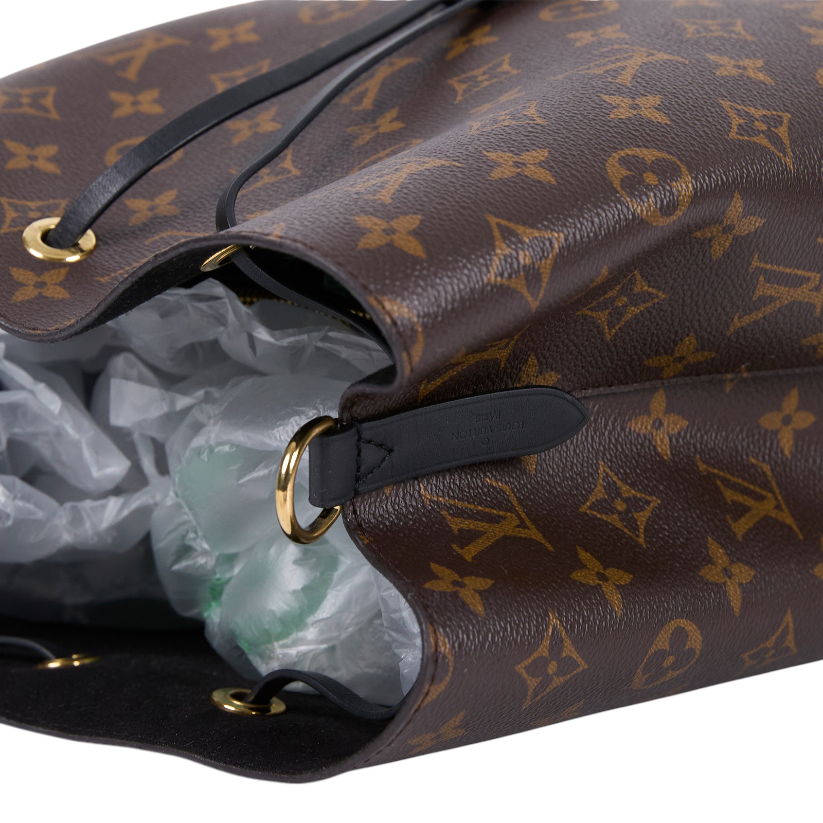 路易威登 LOUIS VUITTON NéoNoé MM 原花 束口水桶包 M44020 黑原花NEONOE水桶包 原廠盒子/防塵袋