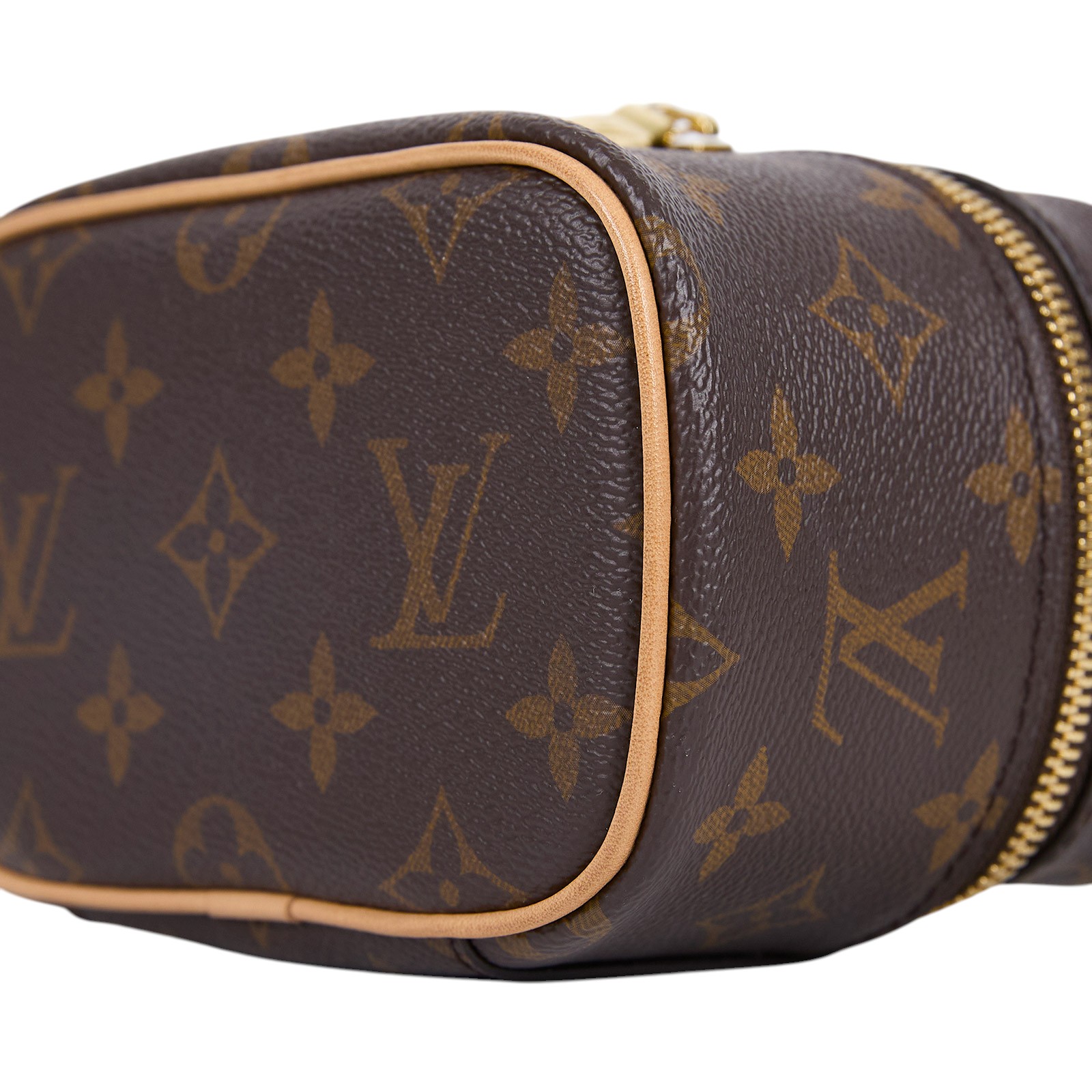 路易威登 LOUIS VUITTON Nice Nano 經典帆布 梳洗袋 化妝箱 M44936 晶片款  原廠盒子/防塵袋/購買證明