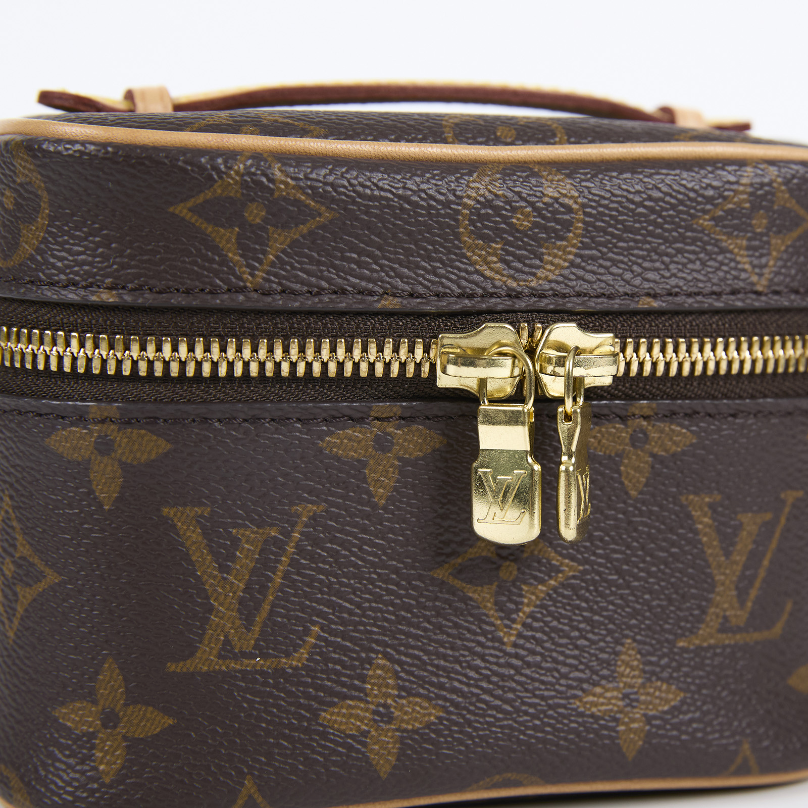 路易威登 LOUIS VUITTON Nice Nano 經典帆布 梳洗袋 化妝箱 M44936 晶片款  原廠盒子/防塵袋/購買證明