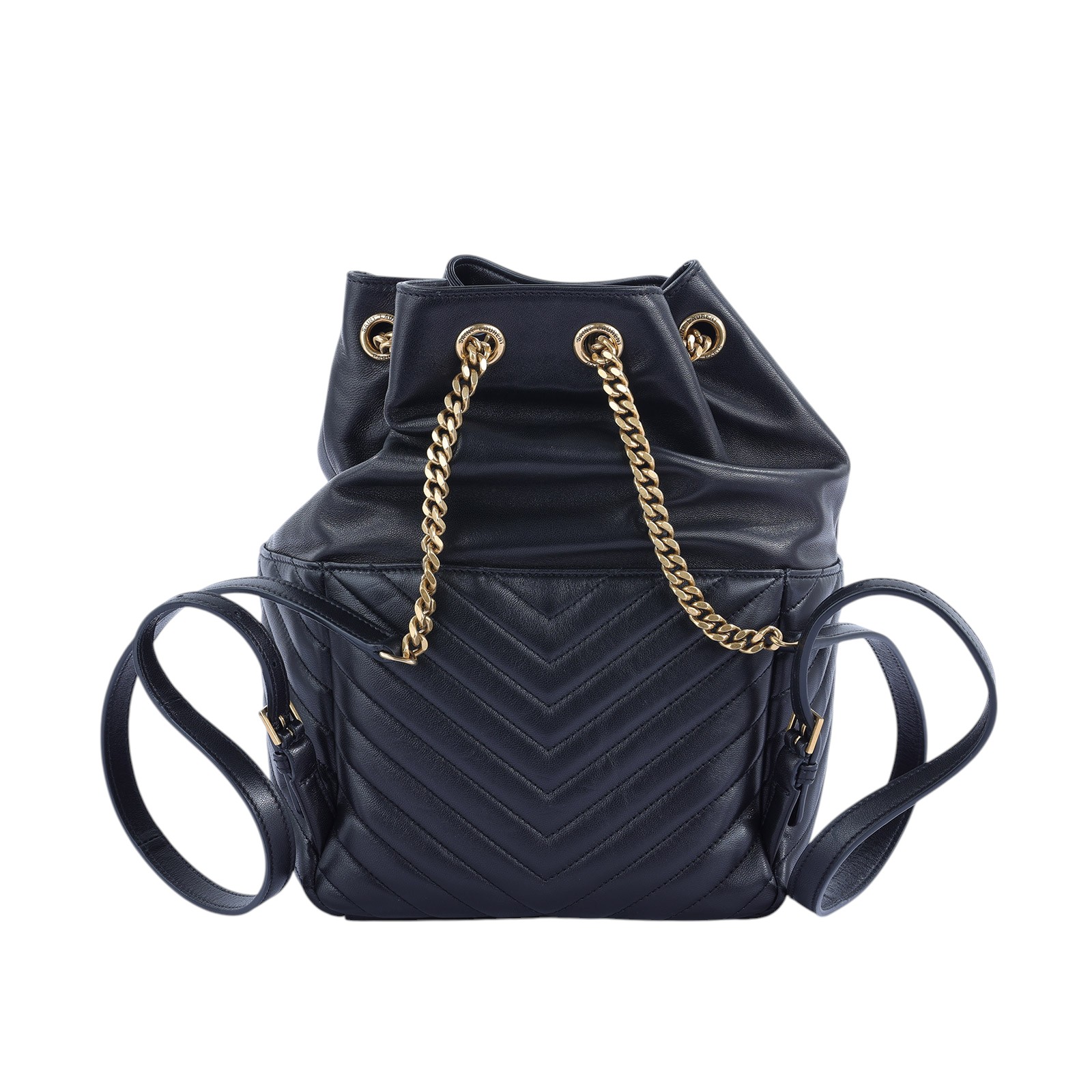 聖羅蘭 YSL SAINT LAURENT Joe 後背包 6726091EL07 ☆黑金JOE後背包 防塵袋