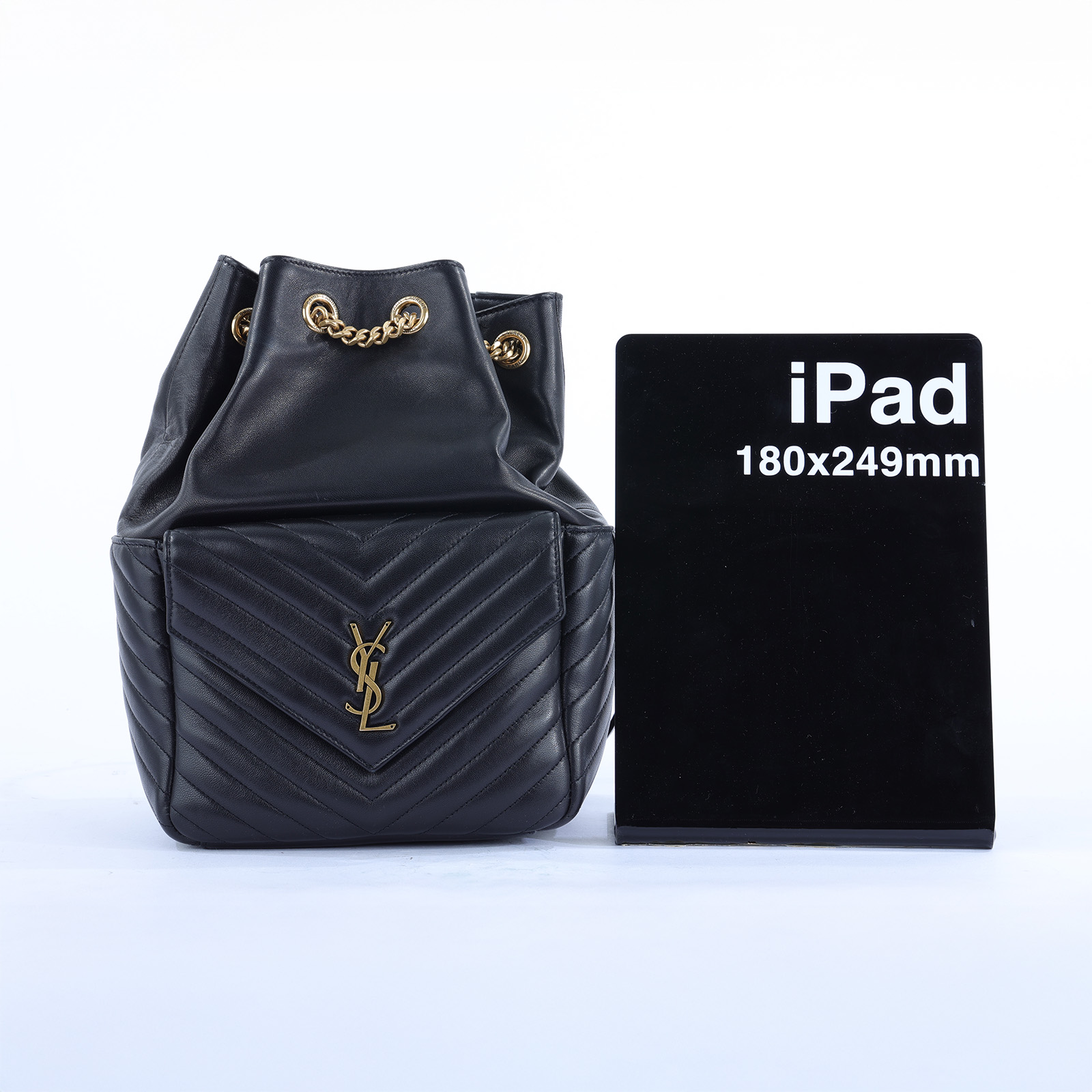 聖羅蘭 YSL SAINT LAURENT Joe 後背包 6726091EL07 ☆黑金JOE後背包 防塵袋