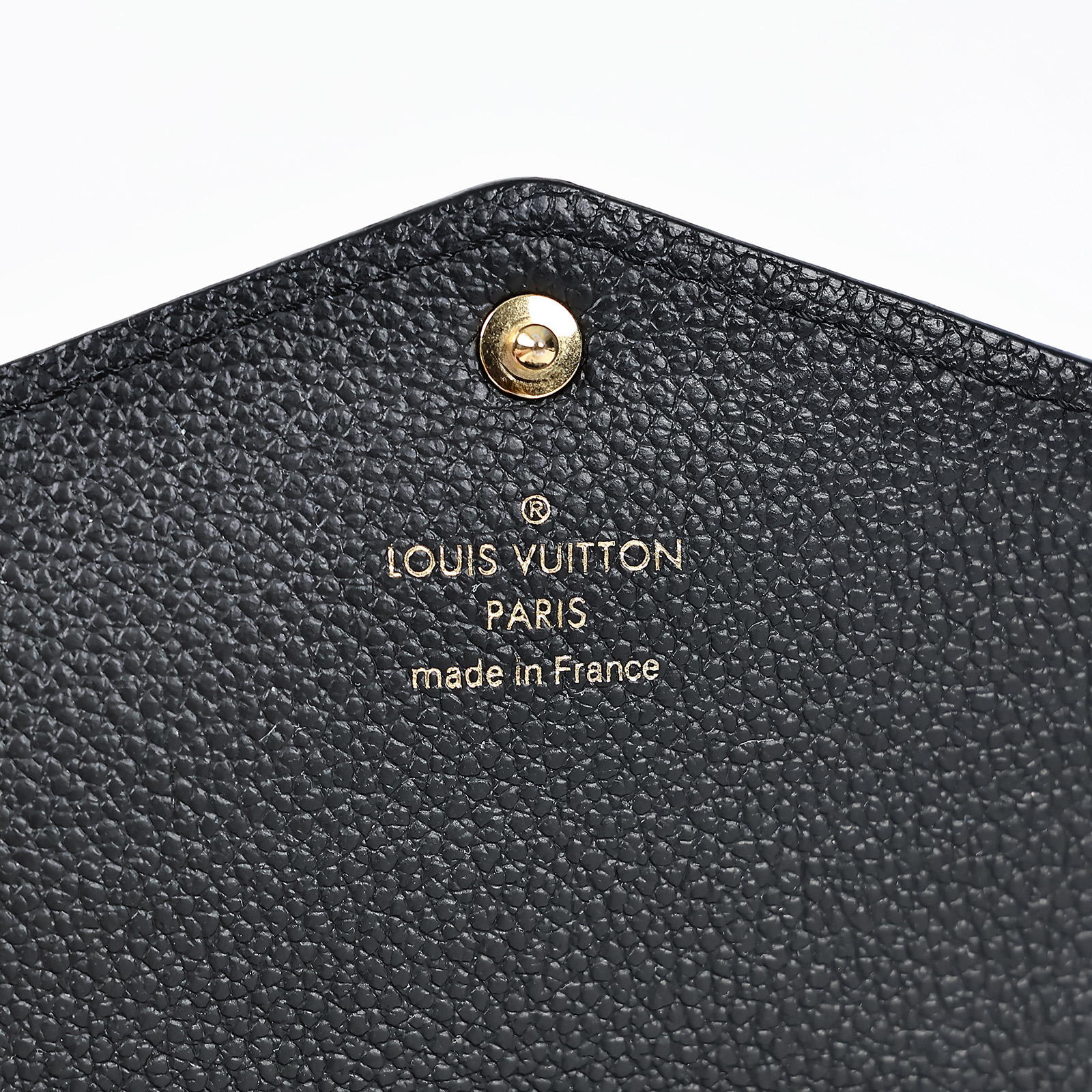 路易威登 LOUIS VUITTON Sarah 錢包 壓花牛皮 黑色 M82257 晶片款 黑壓紋SARAH長夾 無附屬品