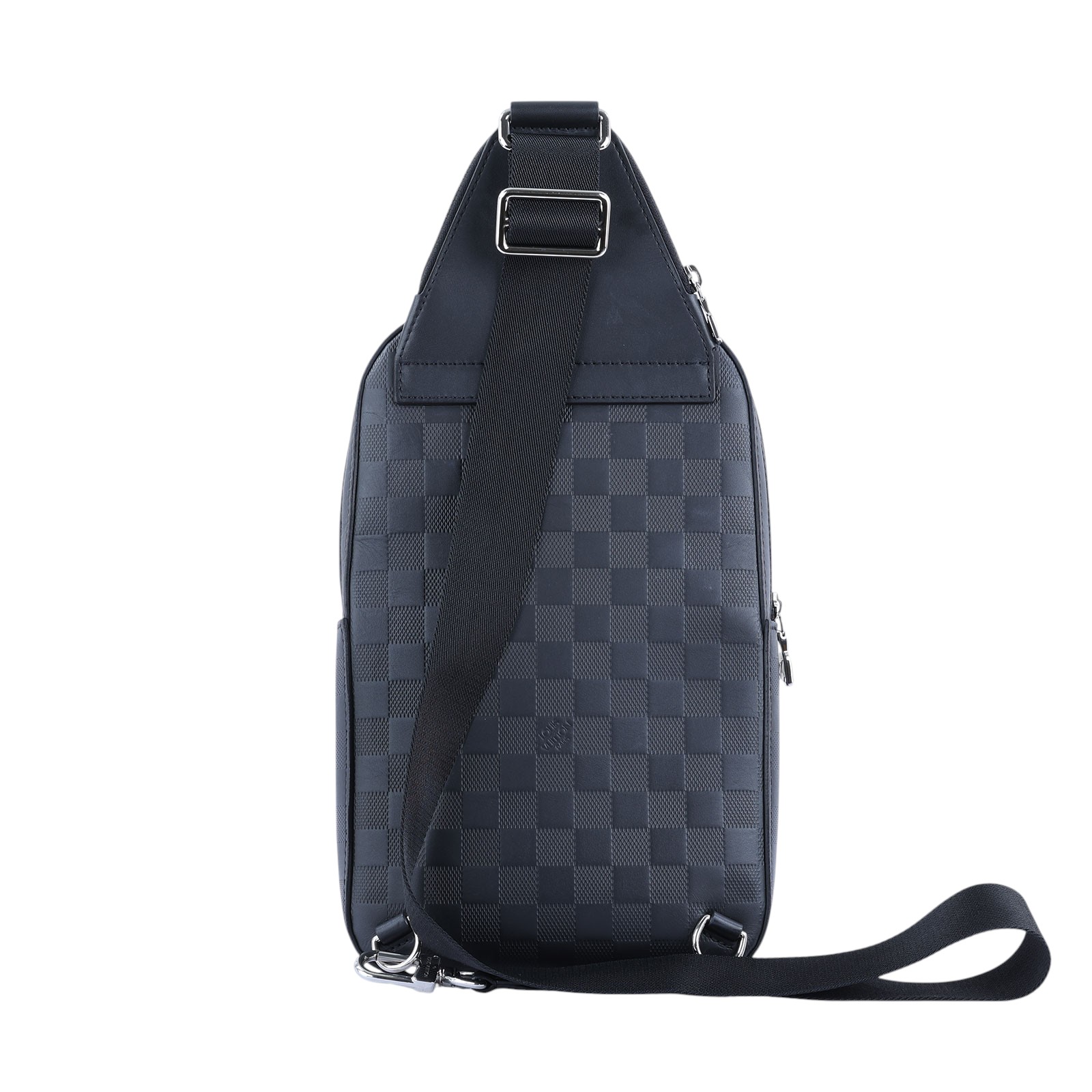 路易威登 LOUIS VUITTON Avenue 單肩包 N45303 晶片款 黑AVENUE壓紋棋盤格胸包 無附屬品