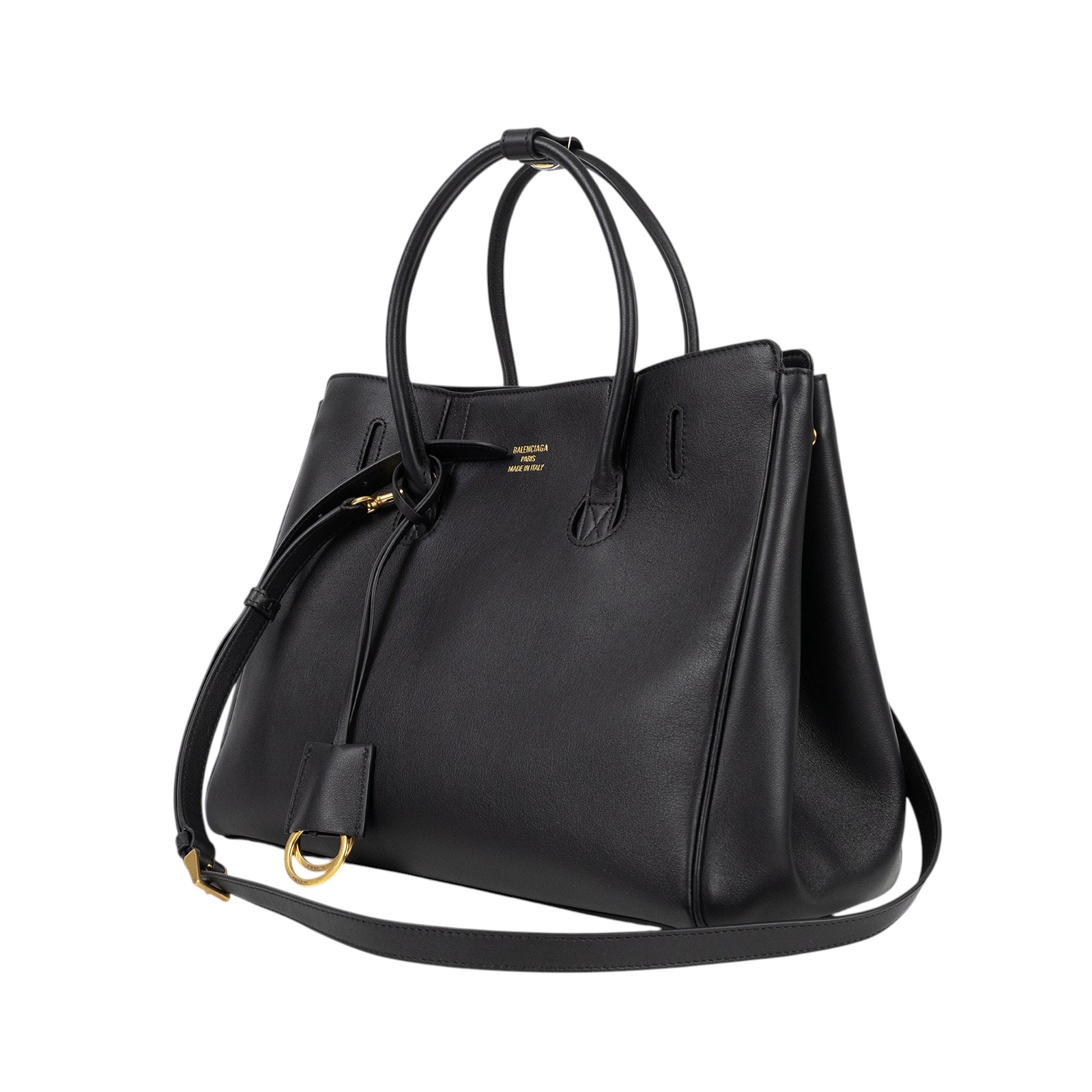 巴黎世家 BALENCIAGA Hampton Carry All Small 手提包 8133572ABAV 黑HAMPTON SMALL 防塵袋/背帶