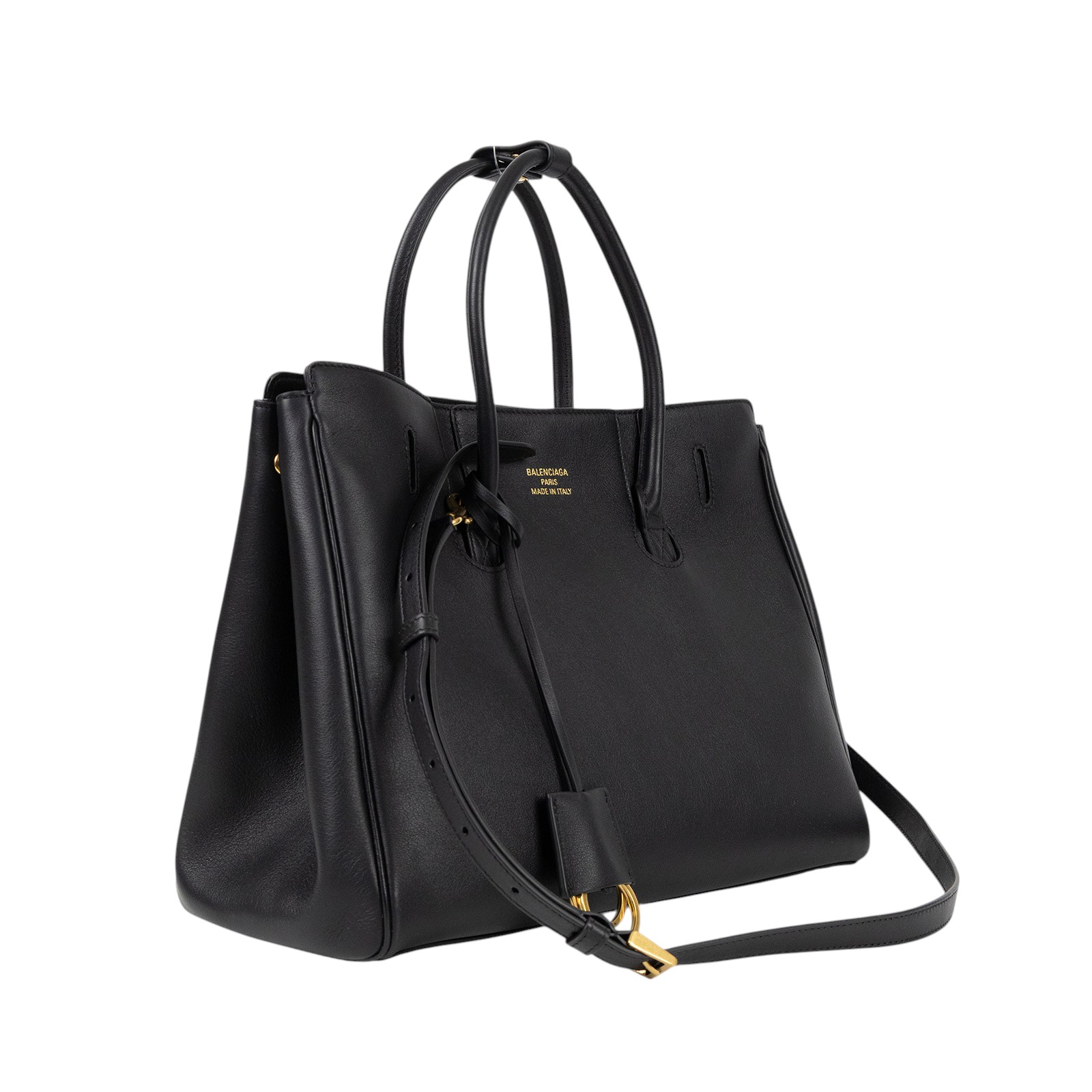 巴黎世家 BALENCIAGA Hampton Carry All Small 手提包 8133572ABAV 黑HAMPTON SMALL 防塵袋/背帶