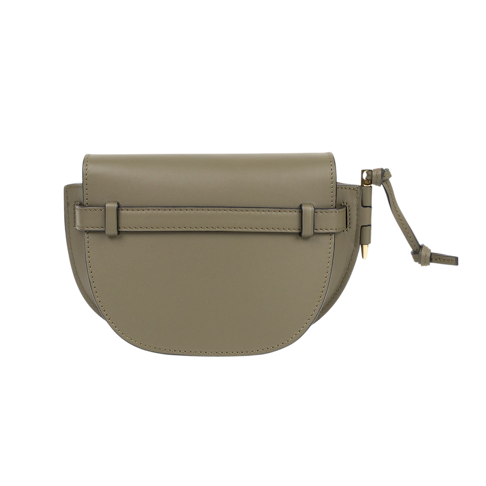 羅意威 LOEWE Mini Gate Dual bag 迷你 小牛皮 肩背包 帆布背帶  墨綠帆布背帶GATE MINI 無附屬品