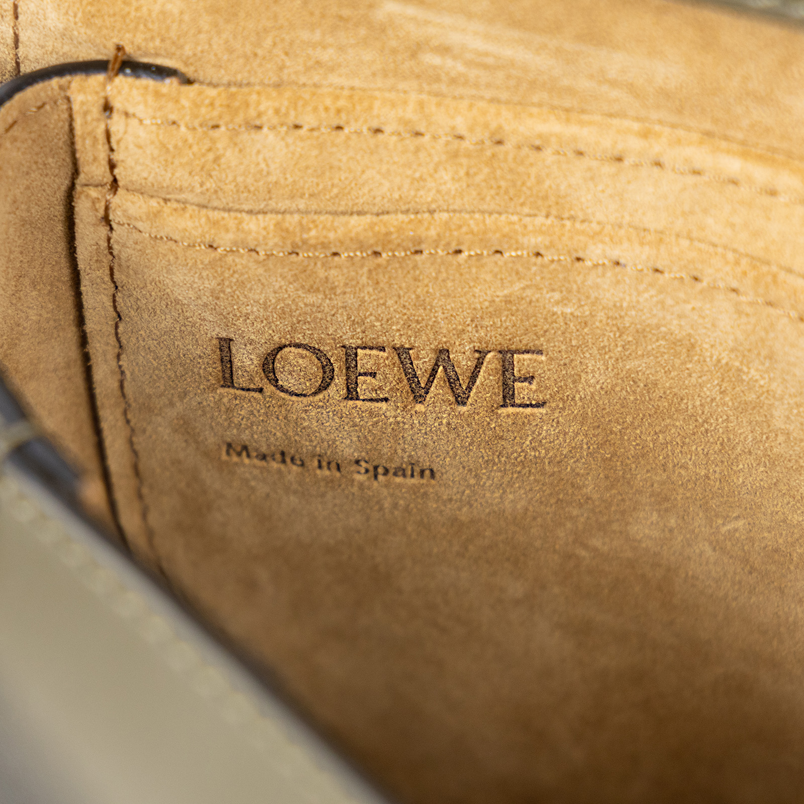 羅意威 LOEWE Mini Gate Dual bag 迷你 小牛皮 肩背包 帆布背帶  墨綠帆布背帶GATE MINI 無附屬品