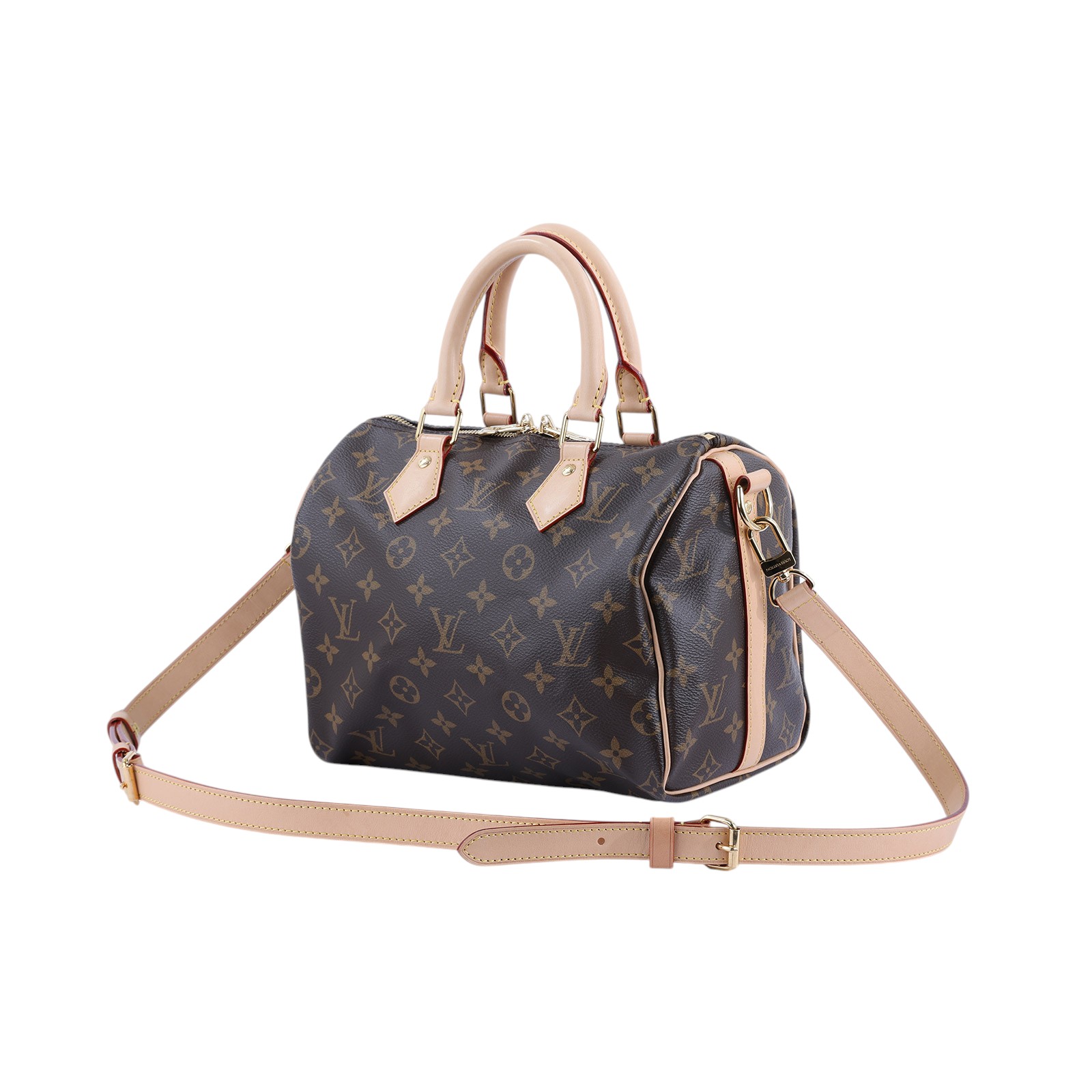 路易威登 LOUIS VUITTON Speedy Bandoulière 25  波士頓包 手提包 經典帆布 M46977 晶片款  原廠盒子/防塵袋/背帶/鎖組/台灣購買證明