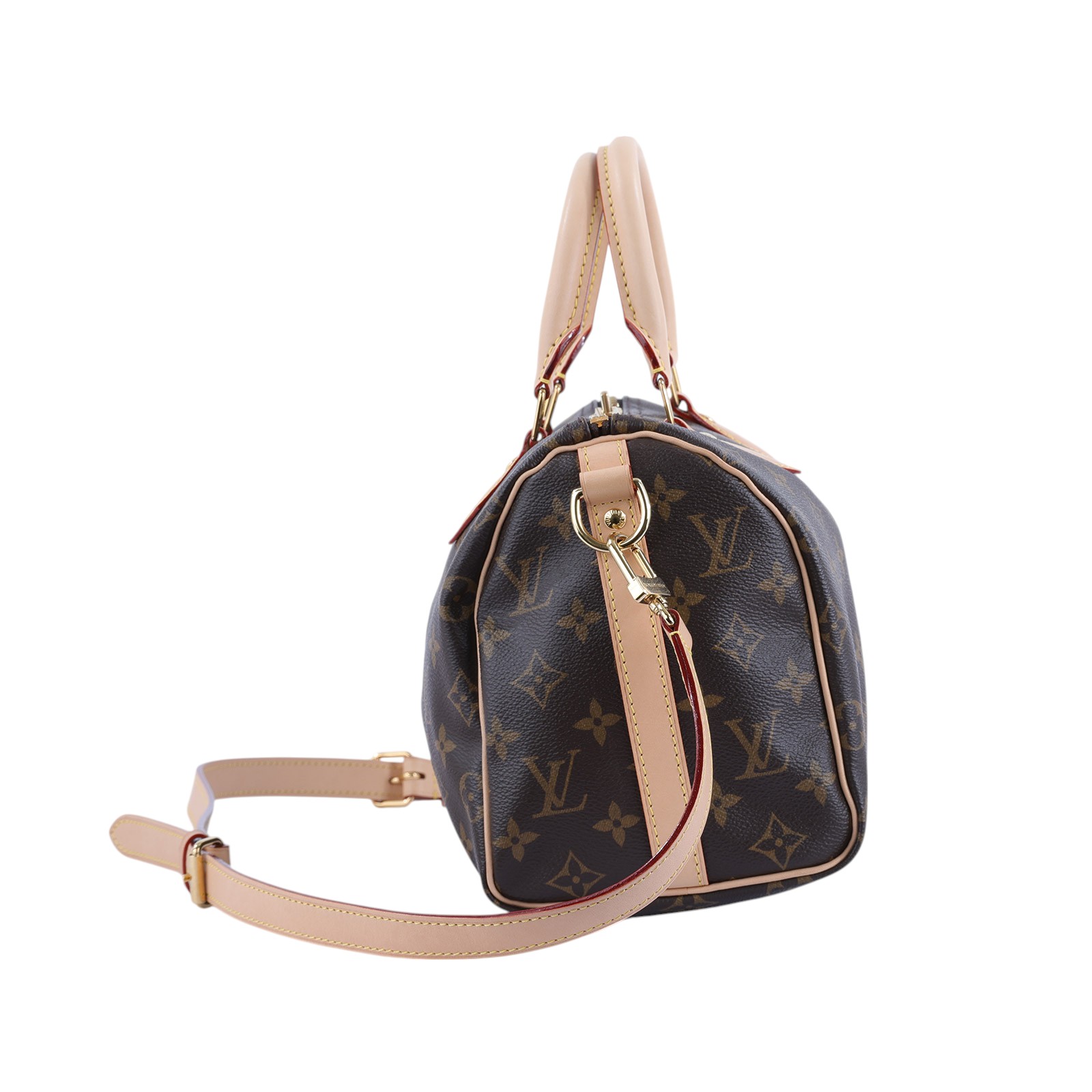 路易威登 LOUIS VUITTON Speedy Bandoulière 25  波士頓包 手提包 經典帆布 M46977 晶片款  原廠盒子/防塵袋/背帶/鎖組/台灣購買證明
