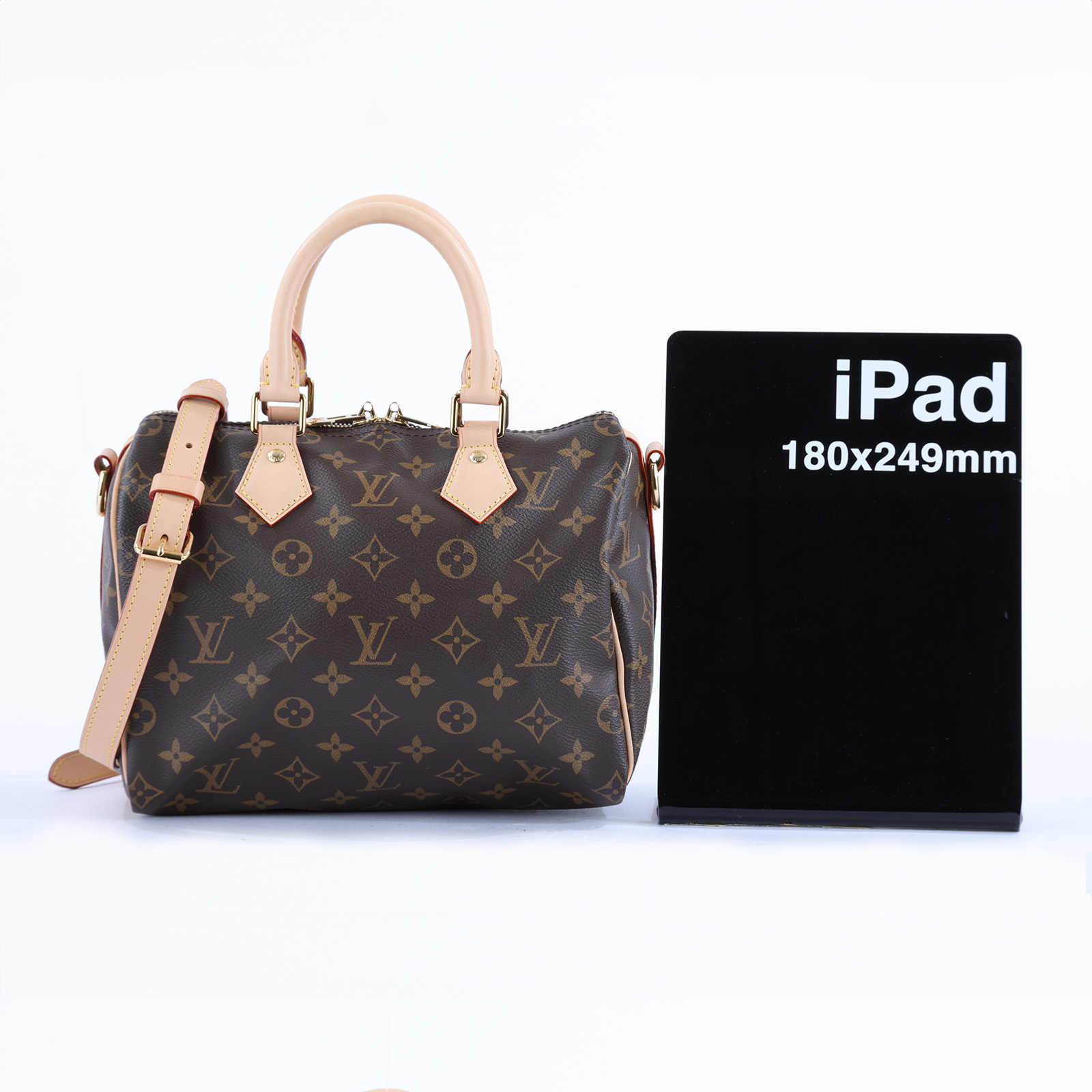 路易威登 LOUIS VUITTON Speedy Bandoulière 25  波士頓包 手提包 經典帆布 M46977 晶片款  原廠盒子/防塵袋/背帶/鎖組/台灣購買證明
