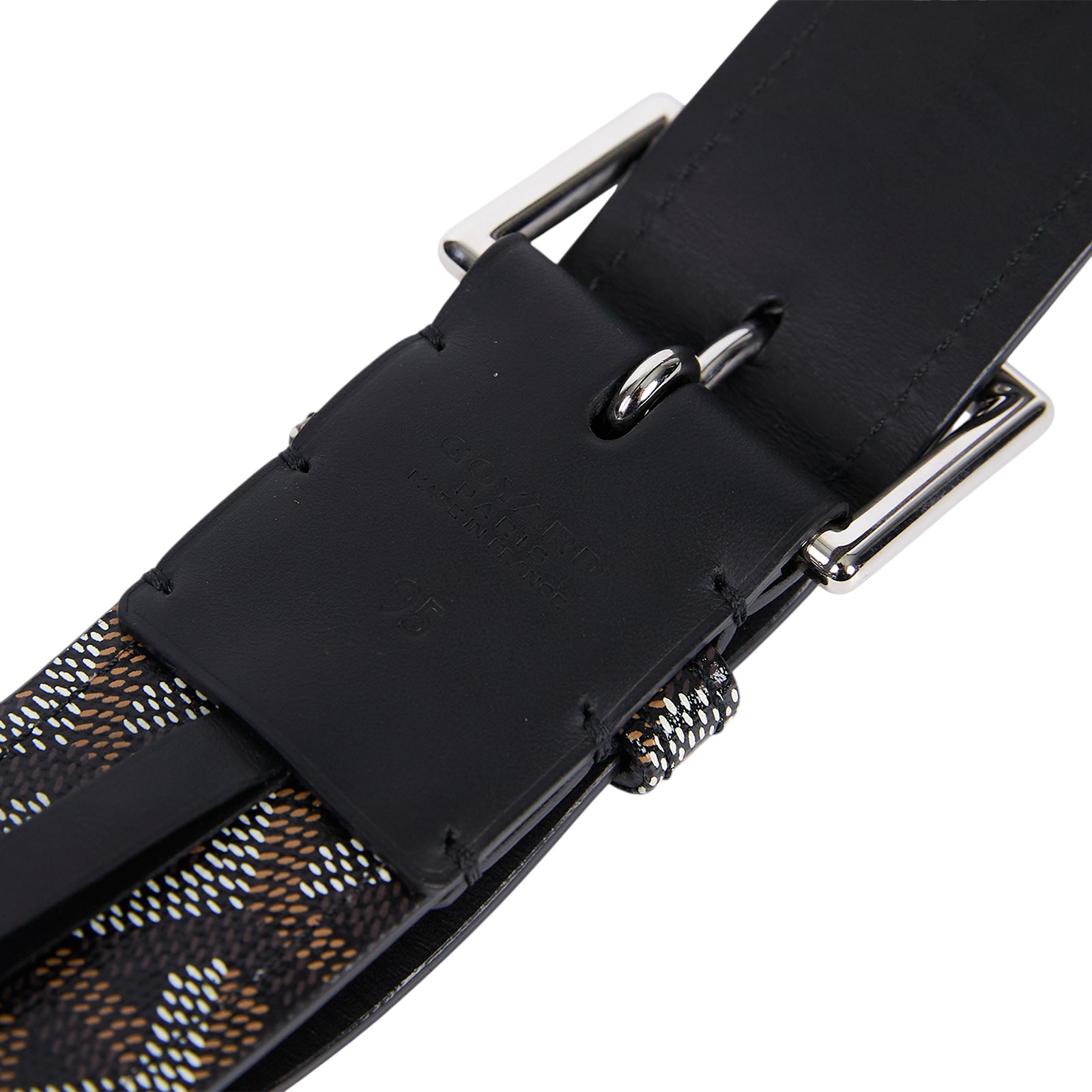 高雅德 GOYARD Florida Belt 腰帶 FLORID095CL01TY 黑皮帶 原廠盒子/防塵袋