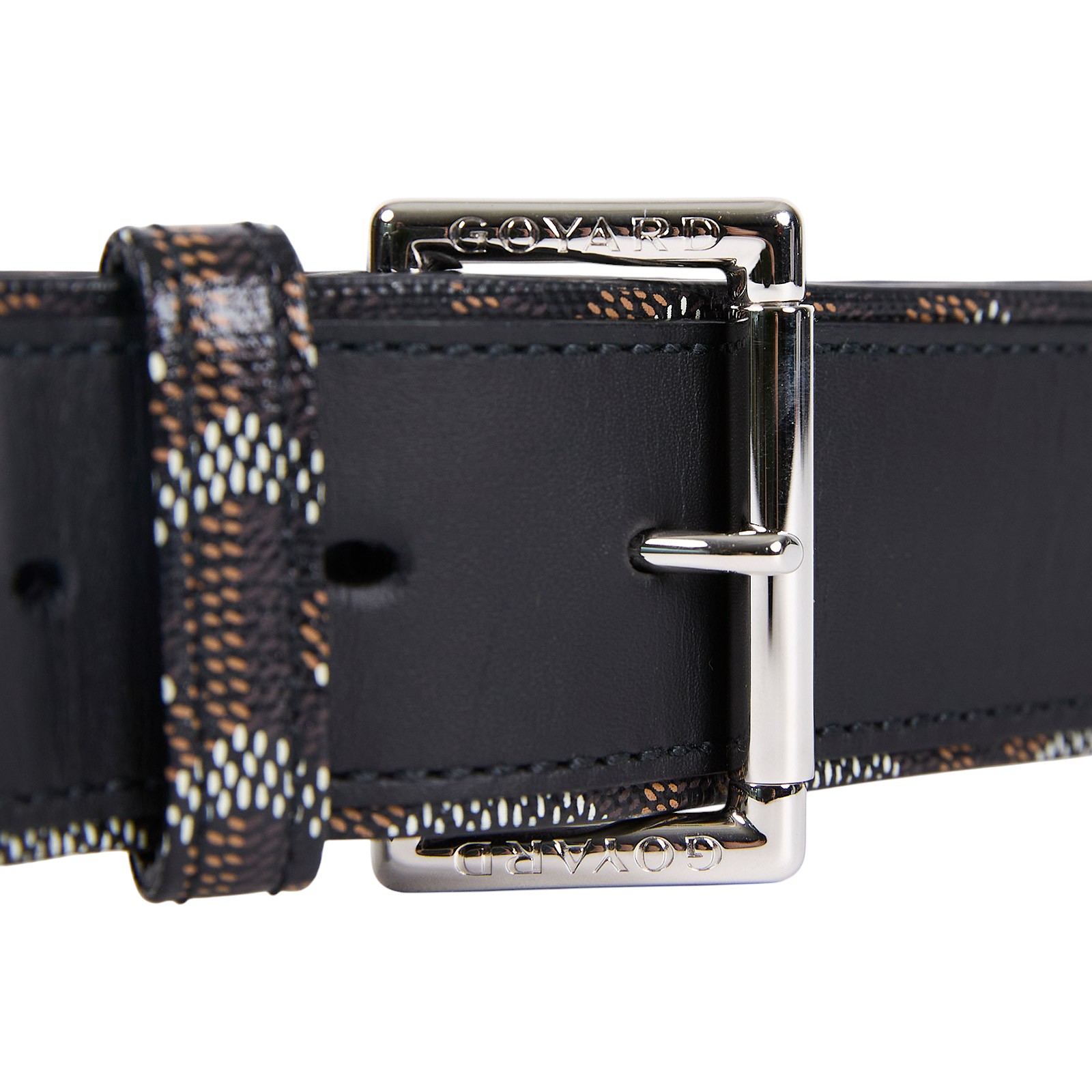 高雅德 GOYARD Florida Belt 腰帶 FLORID095CL01TY 黑皮帶 原廠盒子/防塵袋