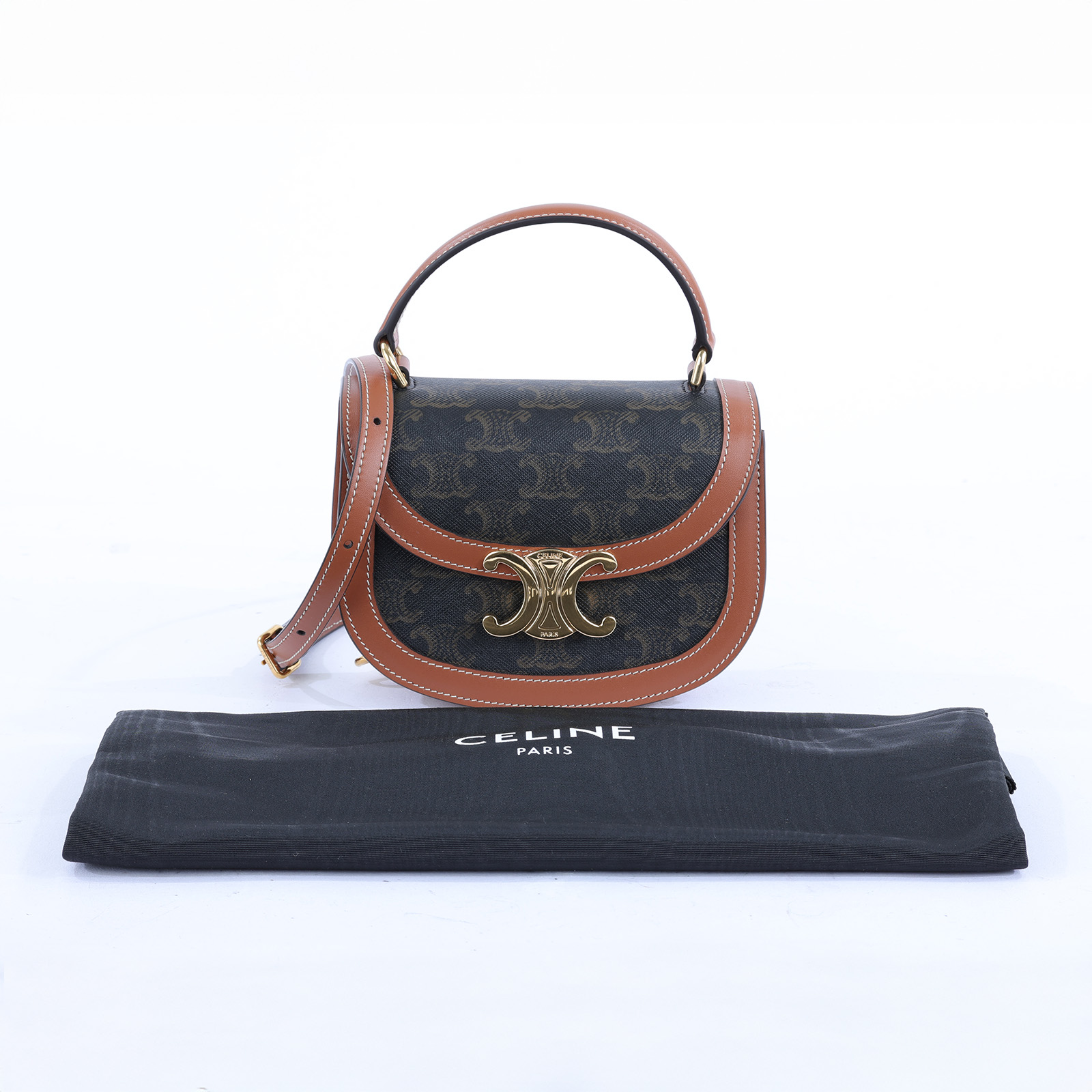思琳 CELINE Besace Clea 迷你 10K502EWU 棕凱旋BESACE CLEA MINI 防塵袋/背帶
