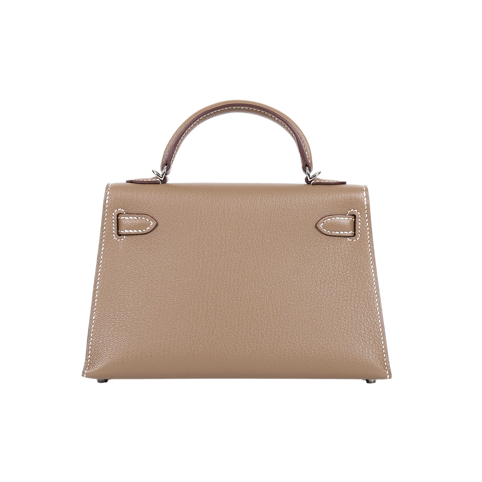愛馬仕 Hermès Kelly Bag 凱莉包 mini KLM W刻 大象灰MINI KELLY Chevre 原廠盒子/防塵袋/背帶