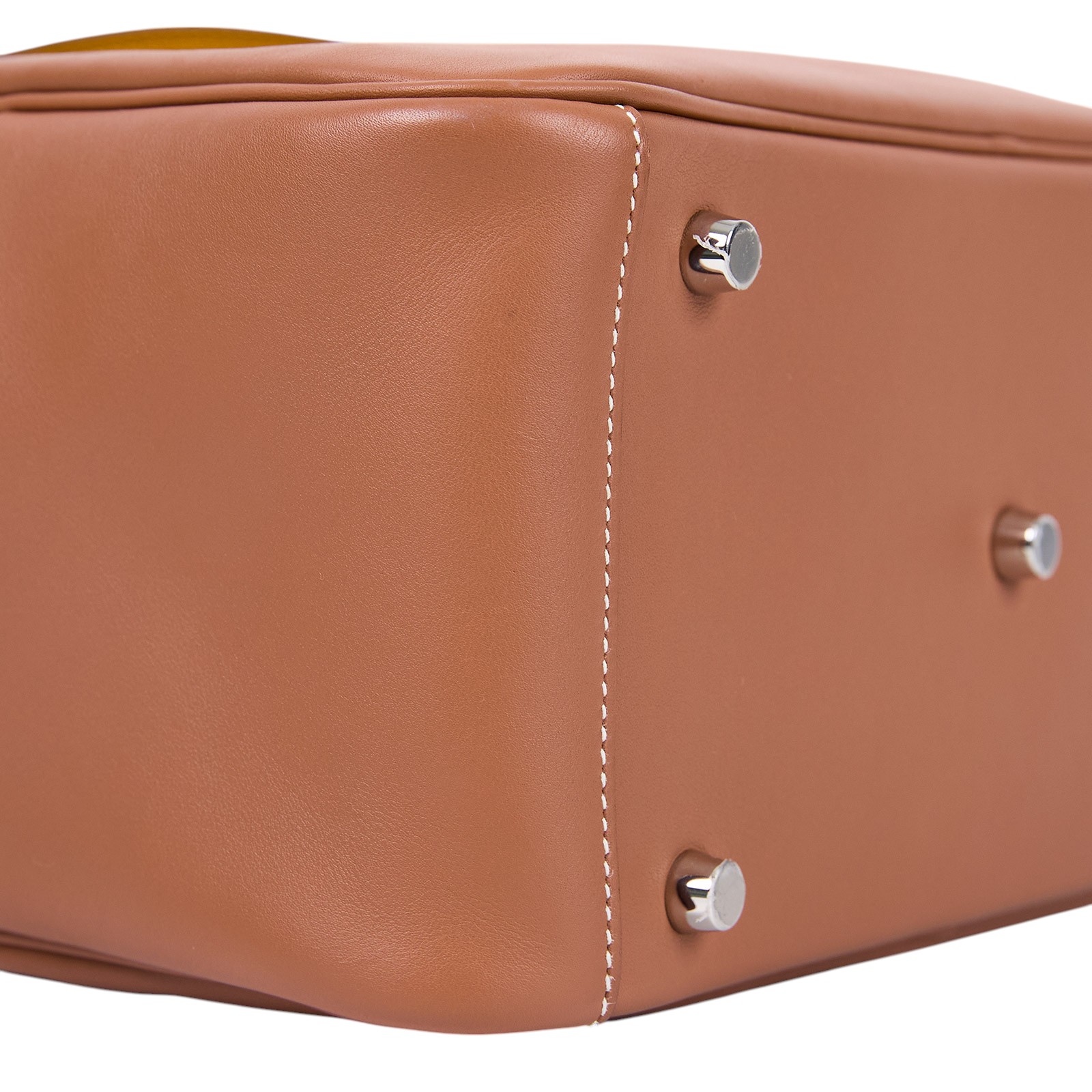 愛馬仕 Hermès Lindy 琳迪包 26 LD26 H070416/Z刻 金棕內拼琥珀黃LINDY26 SWIFT 原廠盒子/防塵袋