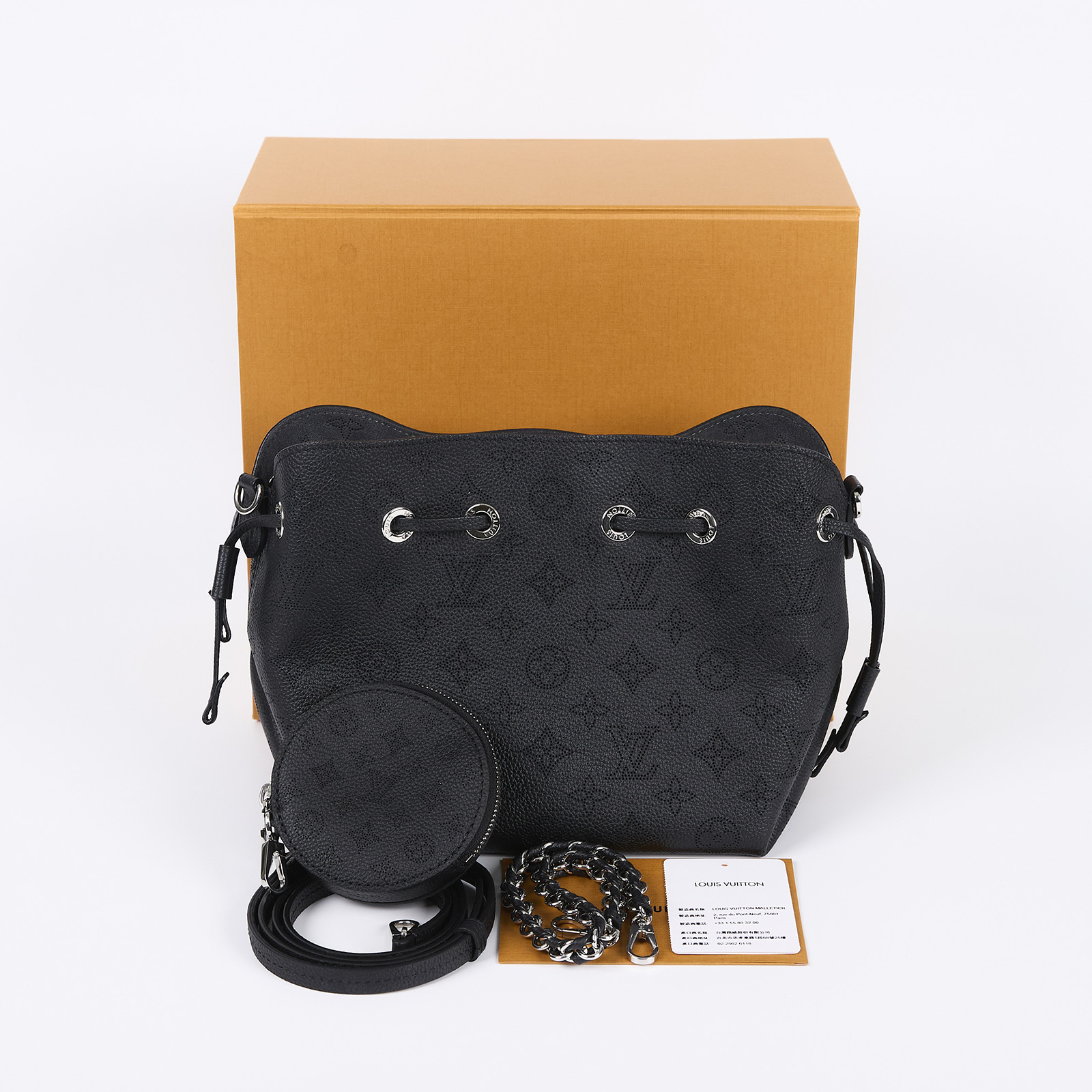 路易威登 LOUIS VUITTON Bella 水桶袋 手提包 黑色 M57070 晶片款 黑BELLA水桶包 原廠盒子/背帶