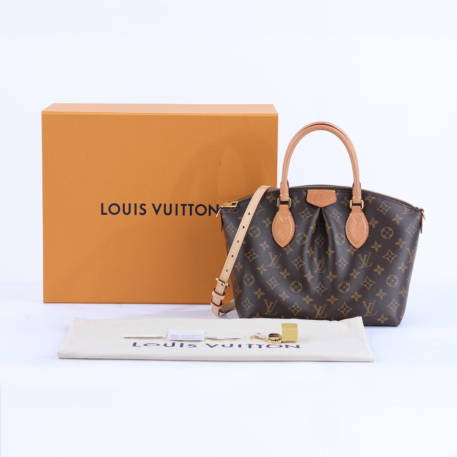 路易威登 LOUIS VUITTON Boétie PM 帆布 托特包 M45986 晶片款 原花BOETIE PM 原廠盒子/防塵袋/鎖組