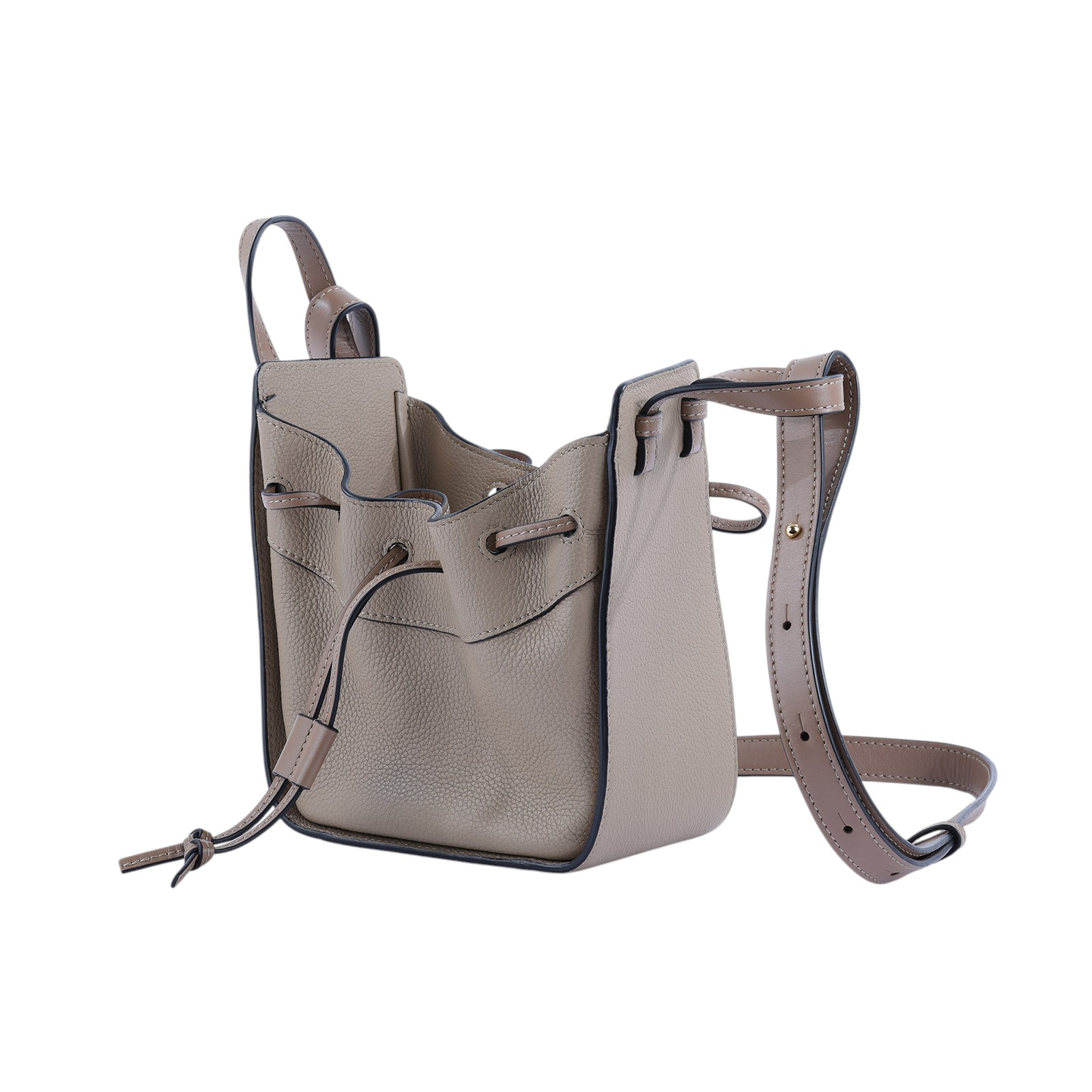 羅意威 LOEWE Mini Hammock drawstring 迷你 小牛皮 肩背 吊床包 A538V07X15 奶茶HAMMOCK MINI 防塵袋