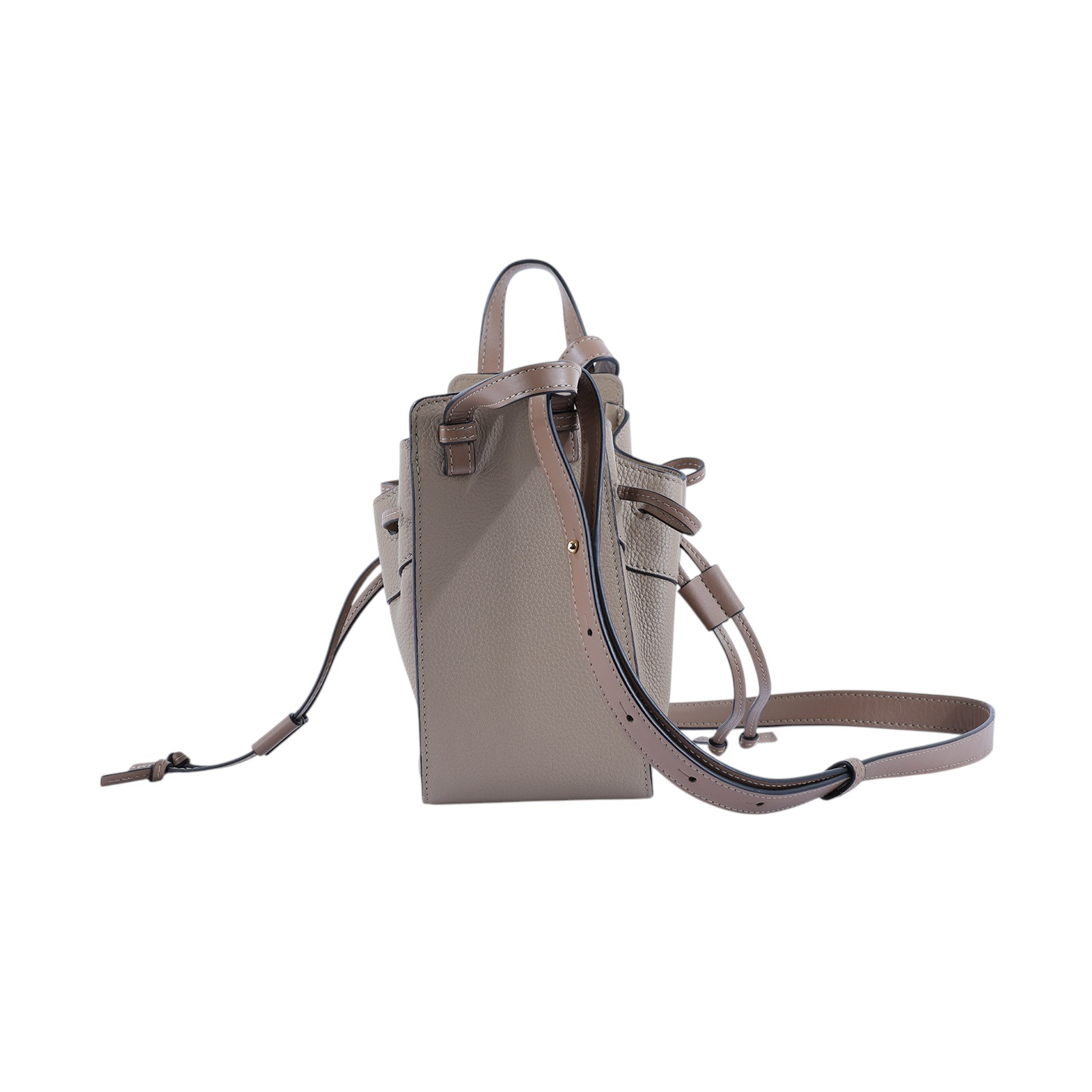 羅意威 LOEWE Mini Hammock drawstring 迷你 小牛皮 肩背 吊床包 A538V07X15 奶茶HAMMOCK MINI 防塵袋