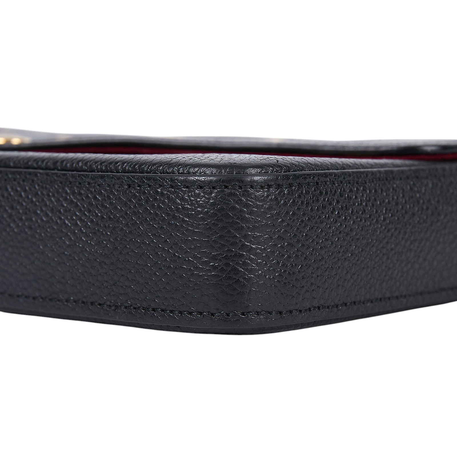 路易威登 LOUIS VUITTON Félicie Pochette 粒面壓花牛皮 翻蓋 斜背 鍊帶 肩背包 黑色 米白色 M82479 晶片款  原廠盒子/防塵袋