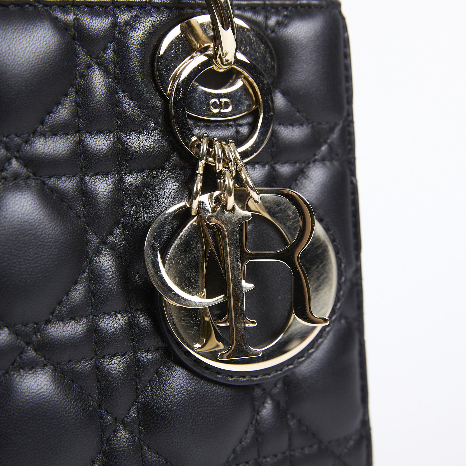 迪奧 CHRISTIAN DIOR Lady Dior My ABCDior 小型 肩背 手提包 羊皮 M0538ONGE  原廠盒子/防塵袋/保證卡/購買證明