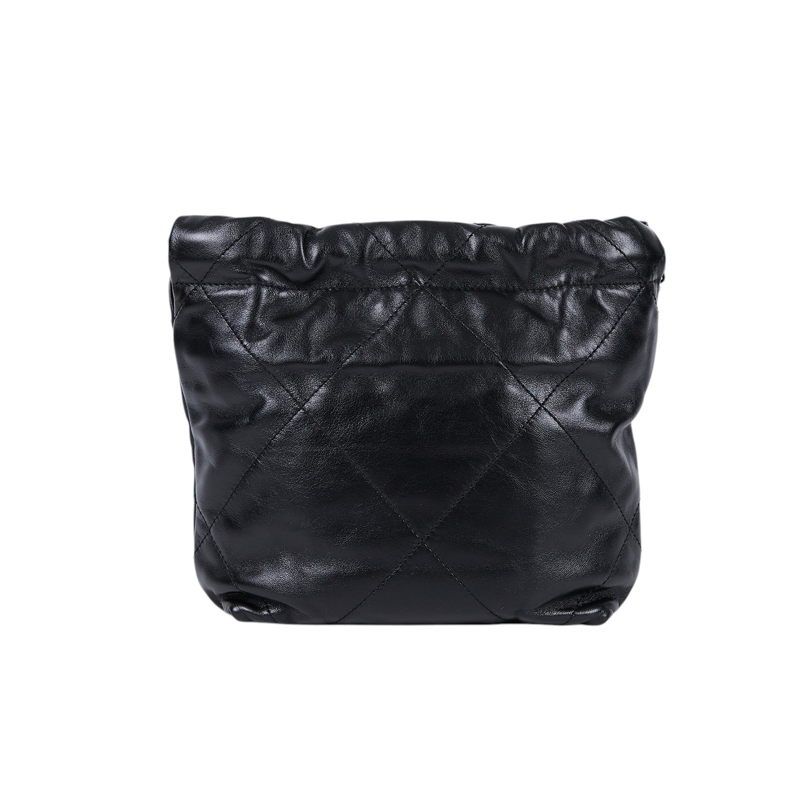 香奈兒 CHANEL 22 迷你 束口包 AS3980 晶片款 黑銀22包 MINI 原廠盒子/防塵袋/購買證明影本