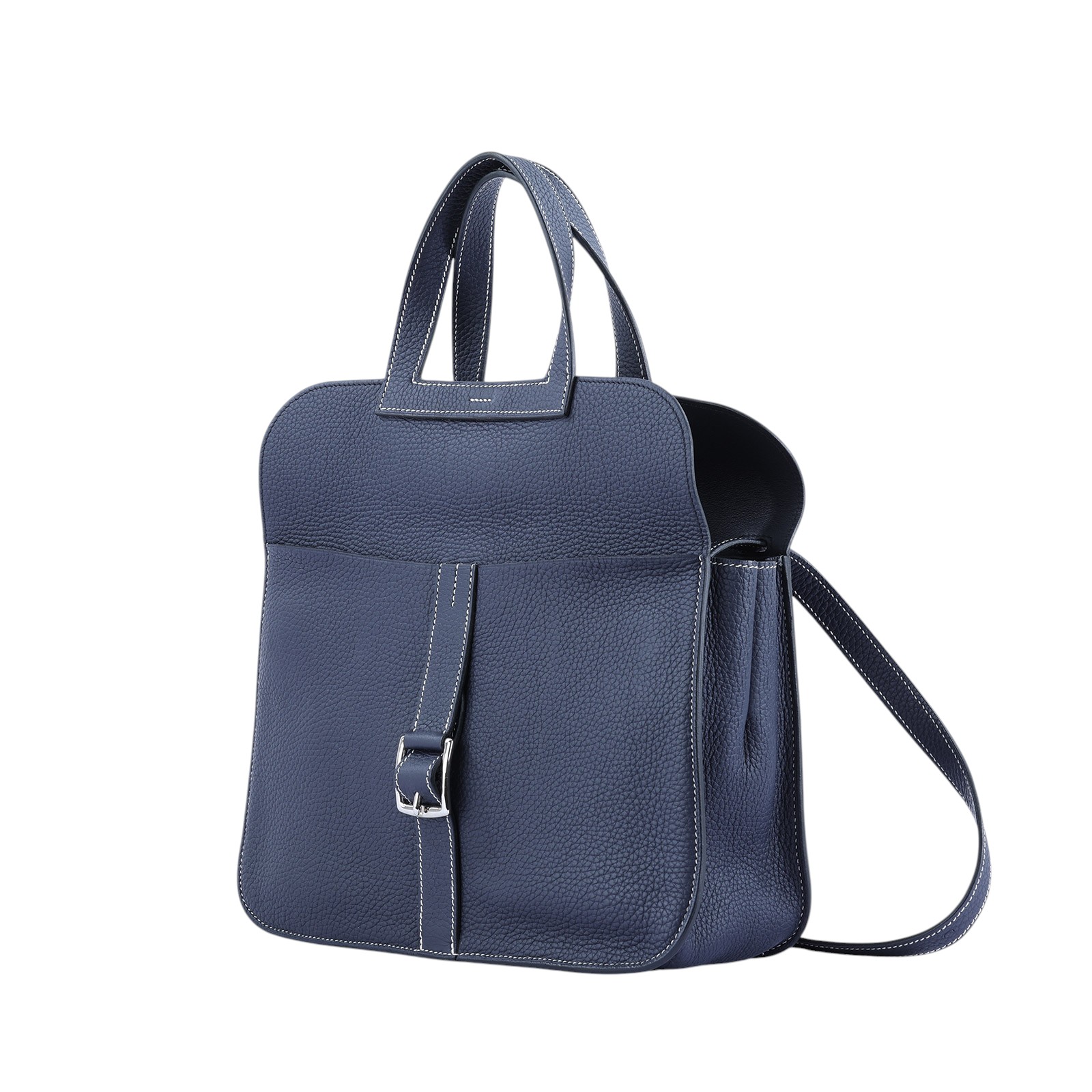 愛馬仕 Hermès Halzan 31 手拿 手提 肩背 斜背包 HZ31 A刻 深藍HALZAN31 防塵袋